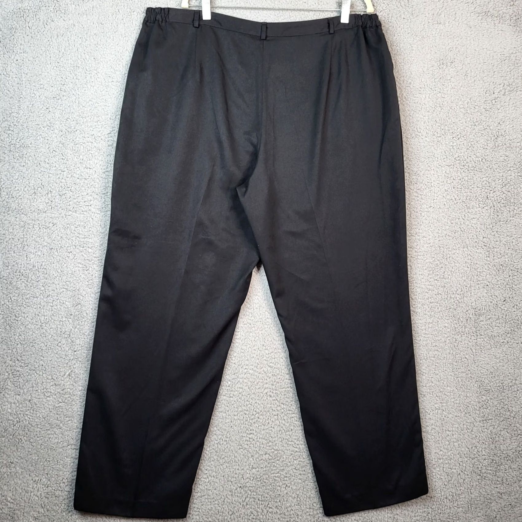 Jim Thompson NORM THOMPSON Pants Women's 22W Black Chino Casual Plus Size Modern Fit Regular Inseam 30 Vintage No Size 40" / US 18 - 5 Thumbnail