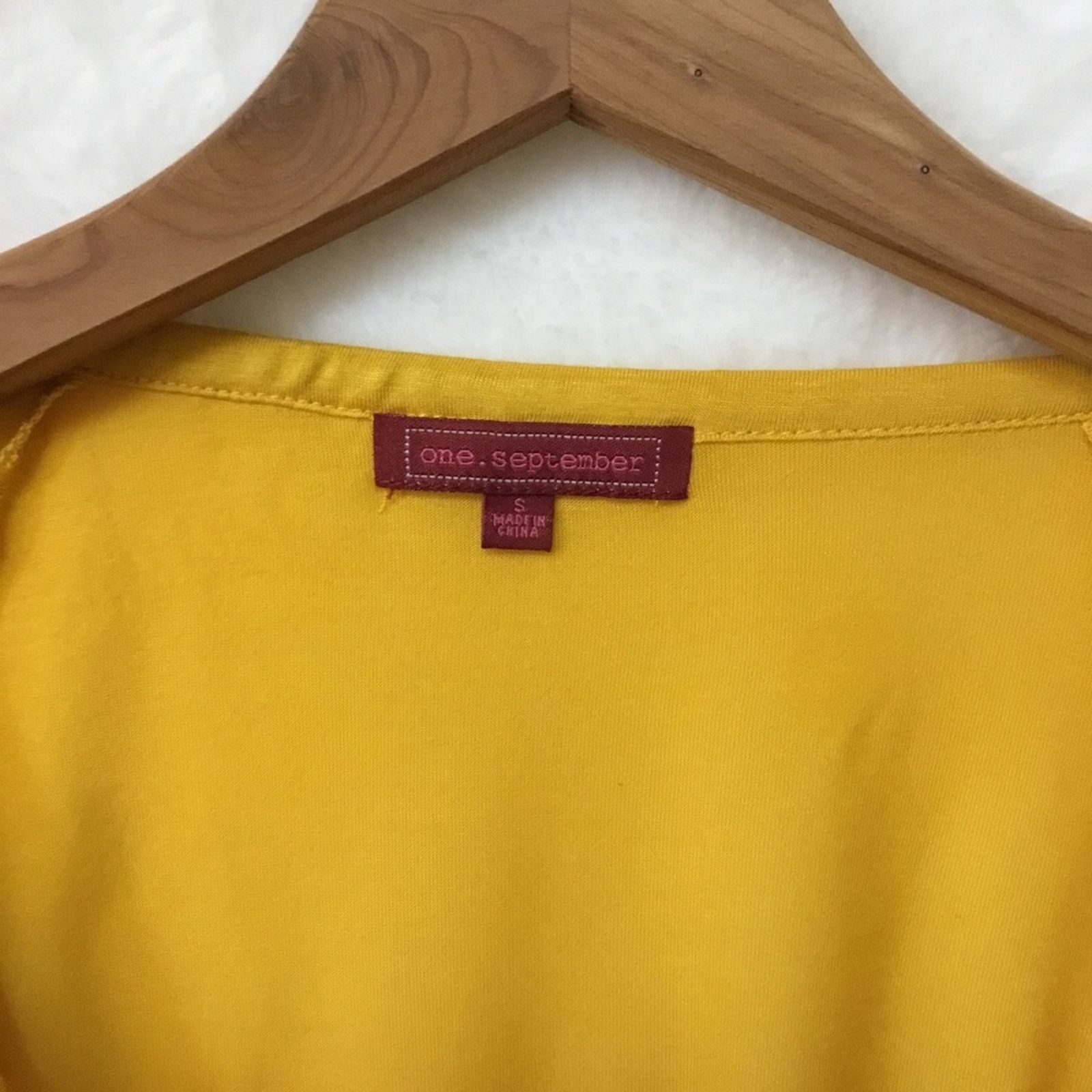Other Anthropologie One September Yellow Embroidered Shirt Size S / US 4 / IT 40 - 3 Thumbnail