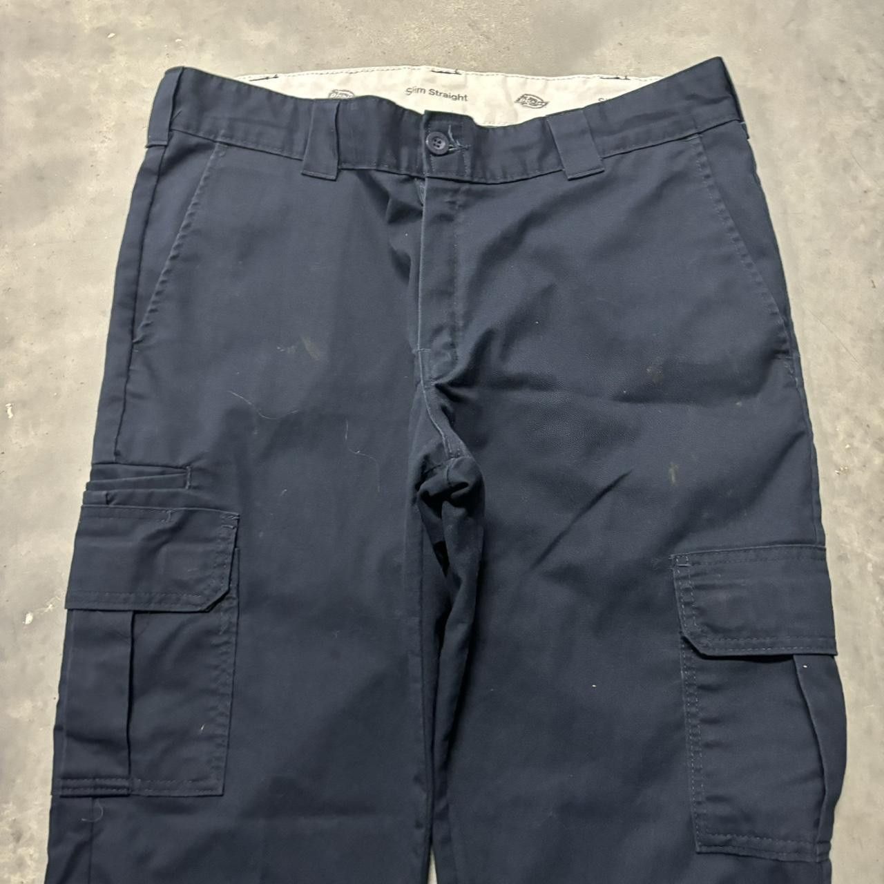Dickies × Vintage Crazy Vintage Y2K/2000s Navy Blue Dickies Skater Workwear Cargo Pants! Size US 36 / EU 52 - 5 Thumbnail
