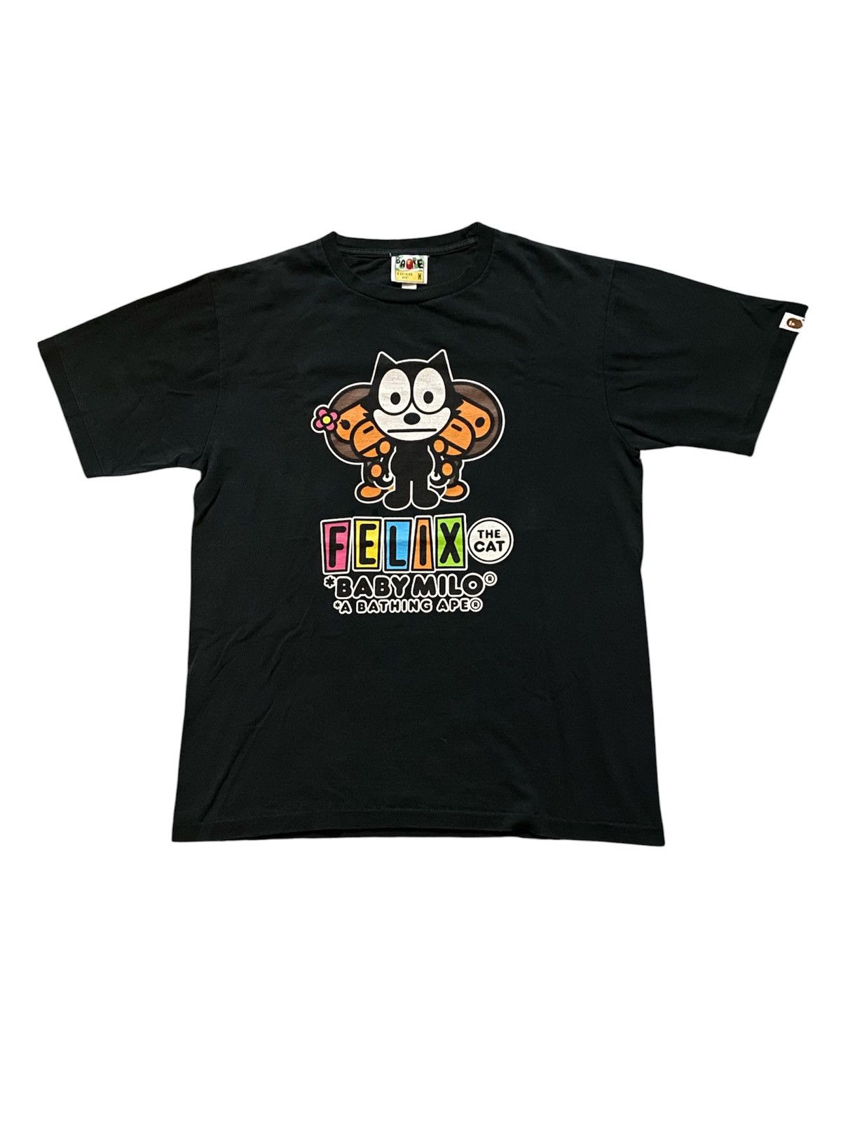 Bape Baby Milo By Bathing Ape X Felix The Cat T Shirt Size US M / EU 48-50 / 2 - 1 Thumbnail