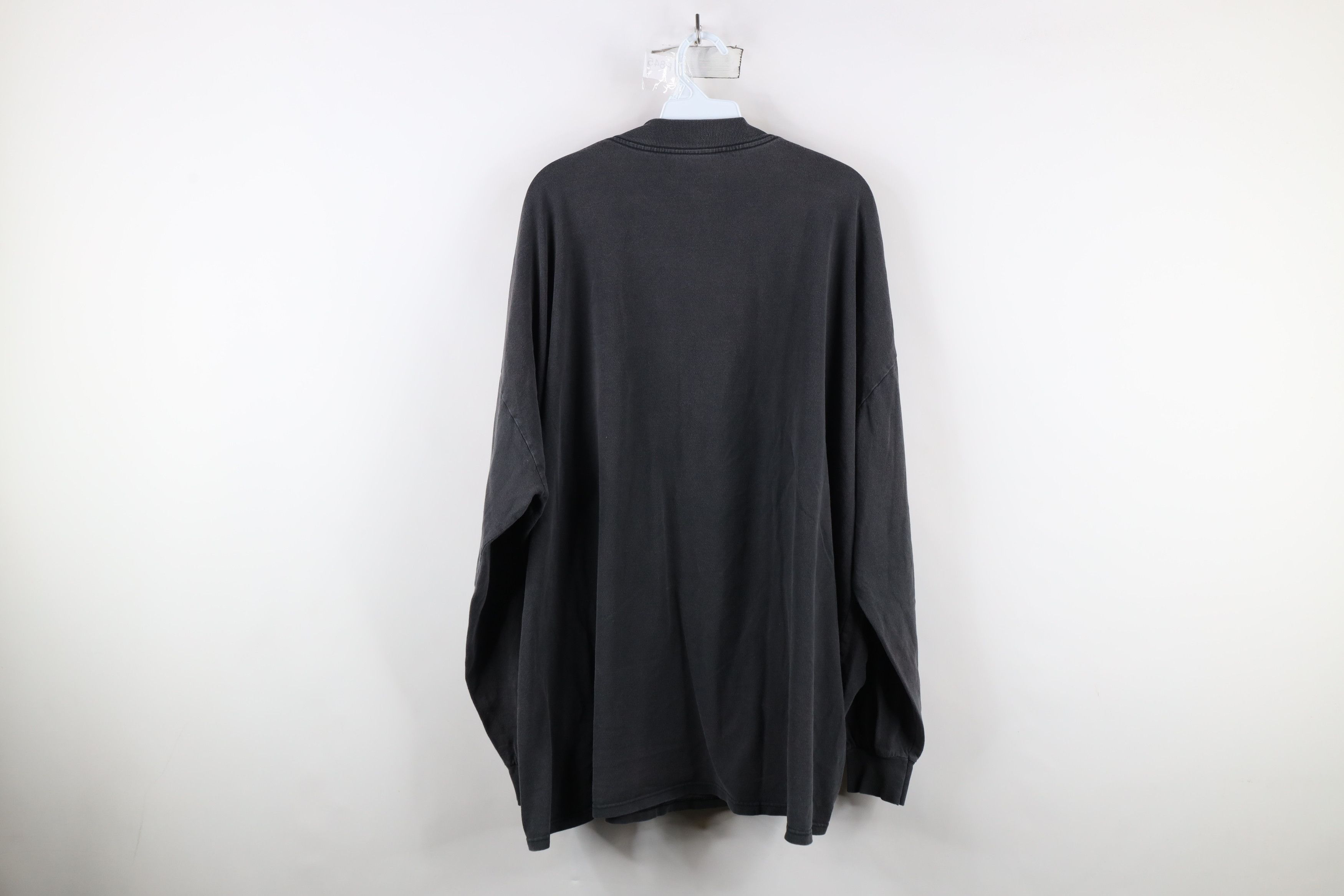 Vintage Vintage 90s Union Made Long Sleeve T-Shirt Gray USA Cotton Size US XXL / EU 58 / 5 - 10 Thumbnail