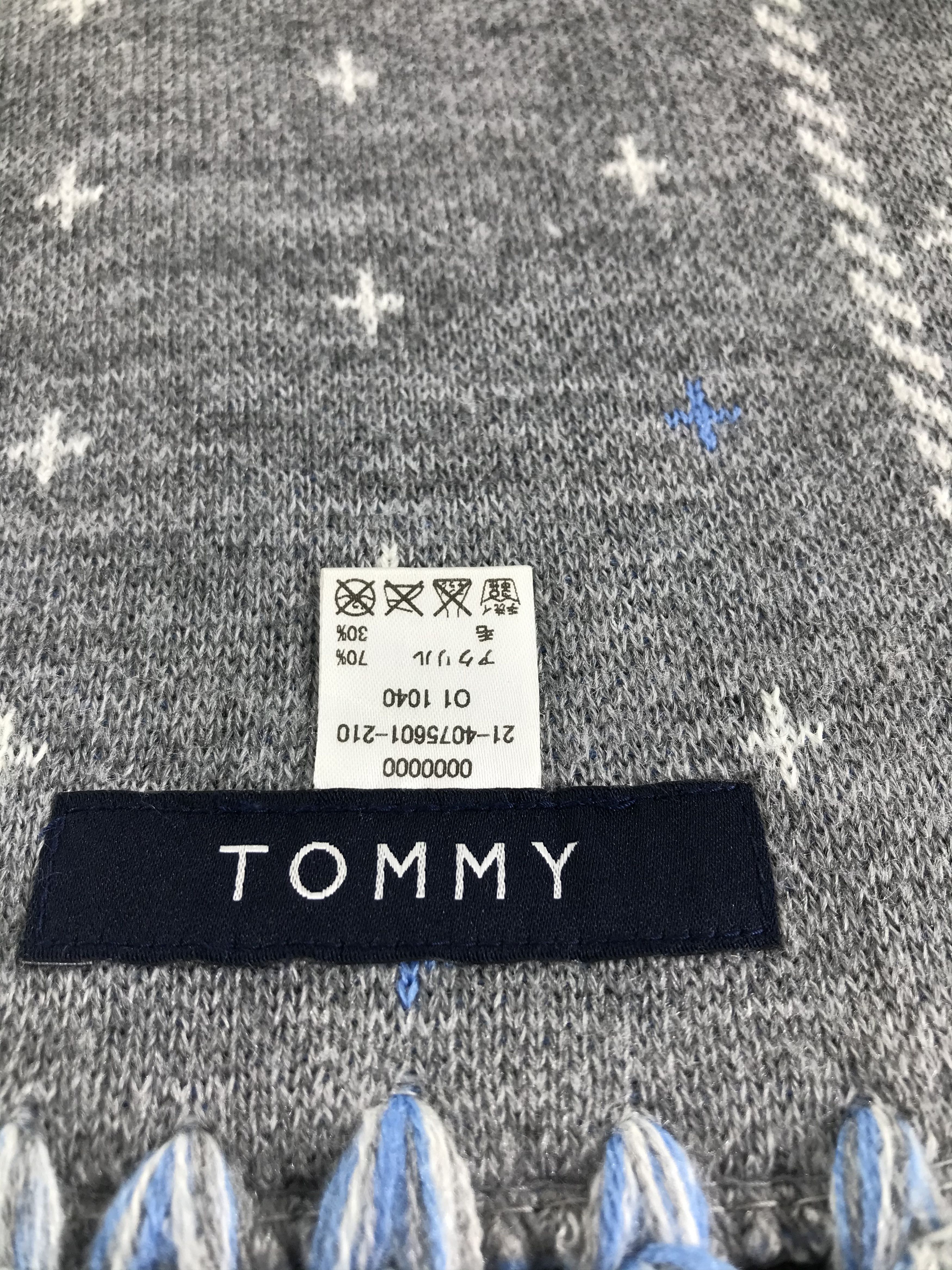 Tommy Hilfiger Tommy Hilfiger Wool Scarf Muffler V513 Size ONE SIZE - 5 Thumbnail