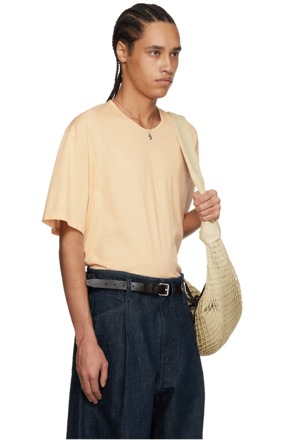 Lemaire BNWT SS25 LEMAIRE RELAXED TSHIRT ICE APRICOT XL Size US XL / EU 56 / 4 - 10 Thumbnail