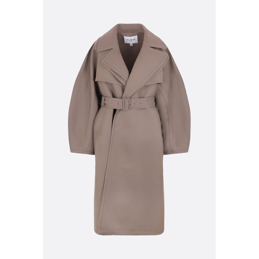 Other ALAÏA Gray Wool Blend Wrap Trench Coat New & Authentic (Wome Size M / US 6-8 / IT 42-44 - 1 Thumbnail