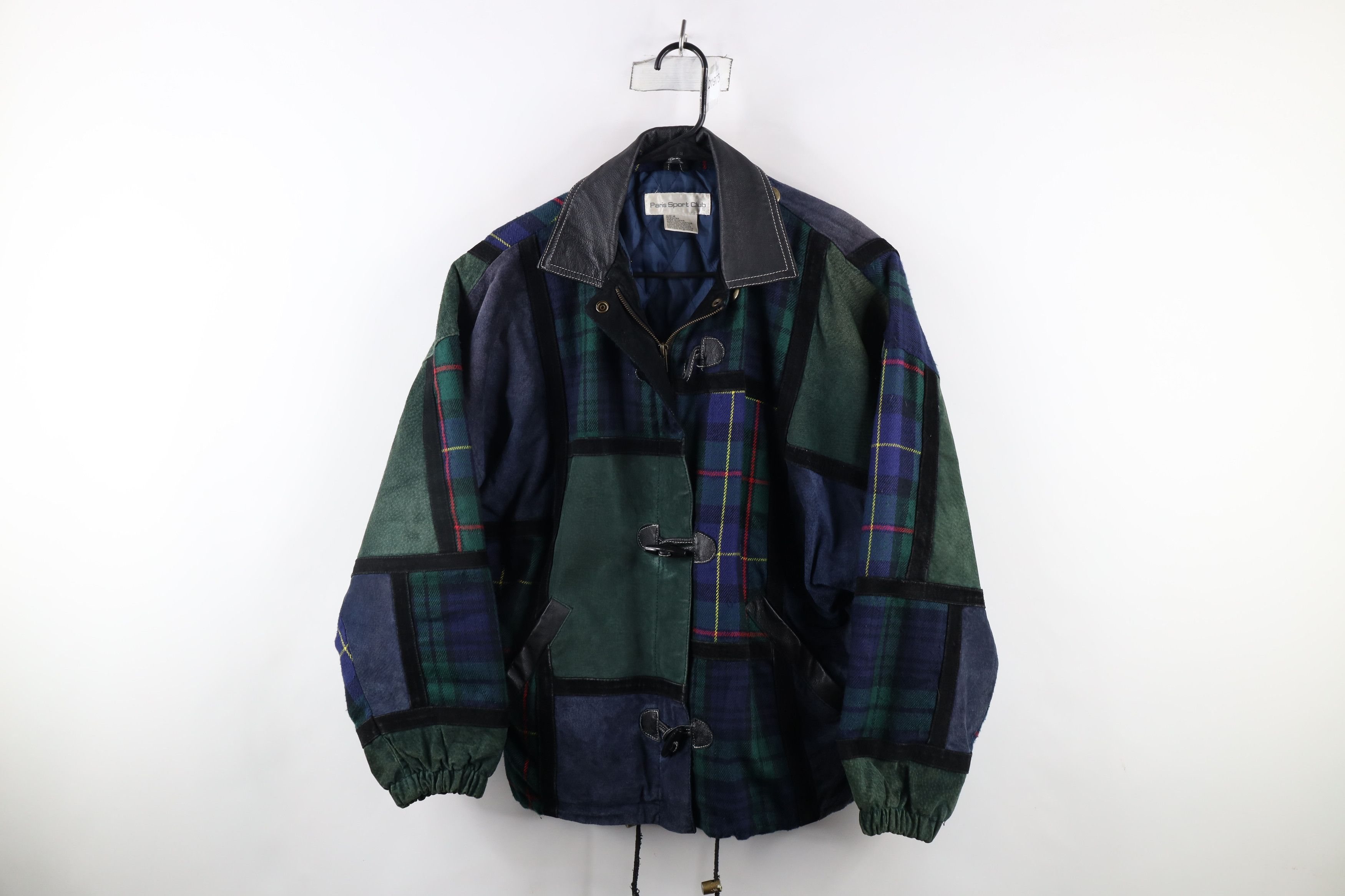 Vintage Vintage 90s Streetwear Suede Leather Toggle Button Jacket Size US M / EU 48-50 / 2 - 1 Thumbnail