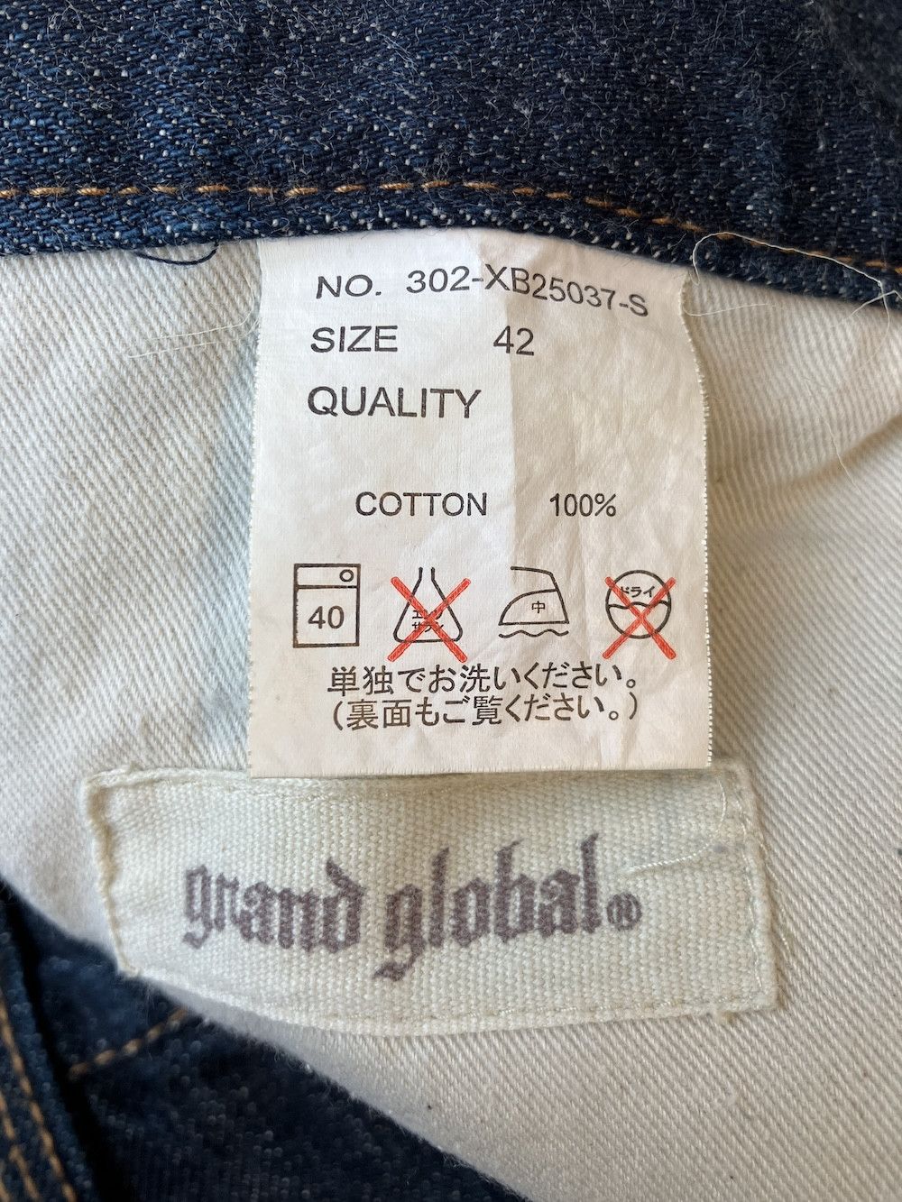 Japanese Brand GGD (Grand Global) W33 x L30 Slim Premium Okayama Denim Size US 33 - 10 Thumbnail