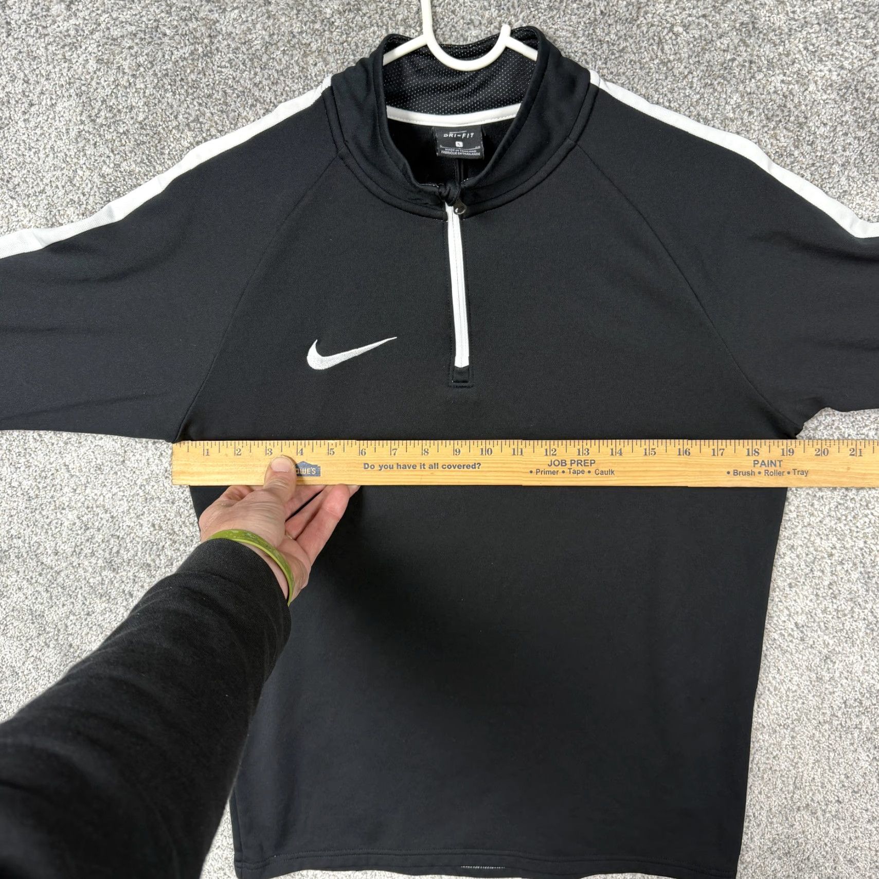 Nike Nike Dri-FIT Sweatshirt Mens Small Black 1/4 Zip Sporty Quick-Dry Training Shirt Size US S / EU 44-46 / 1 - 4 Thumbnail