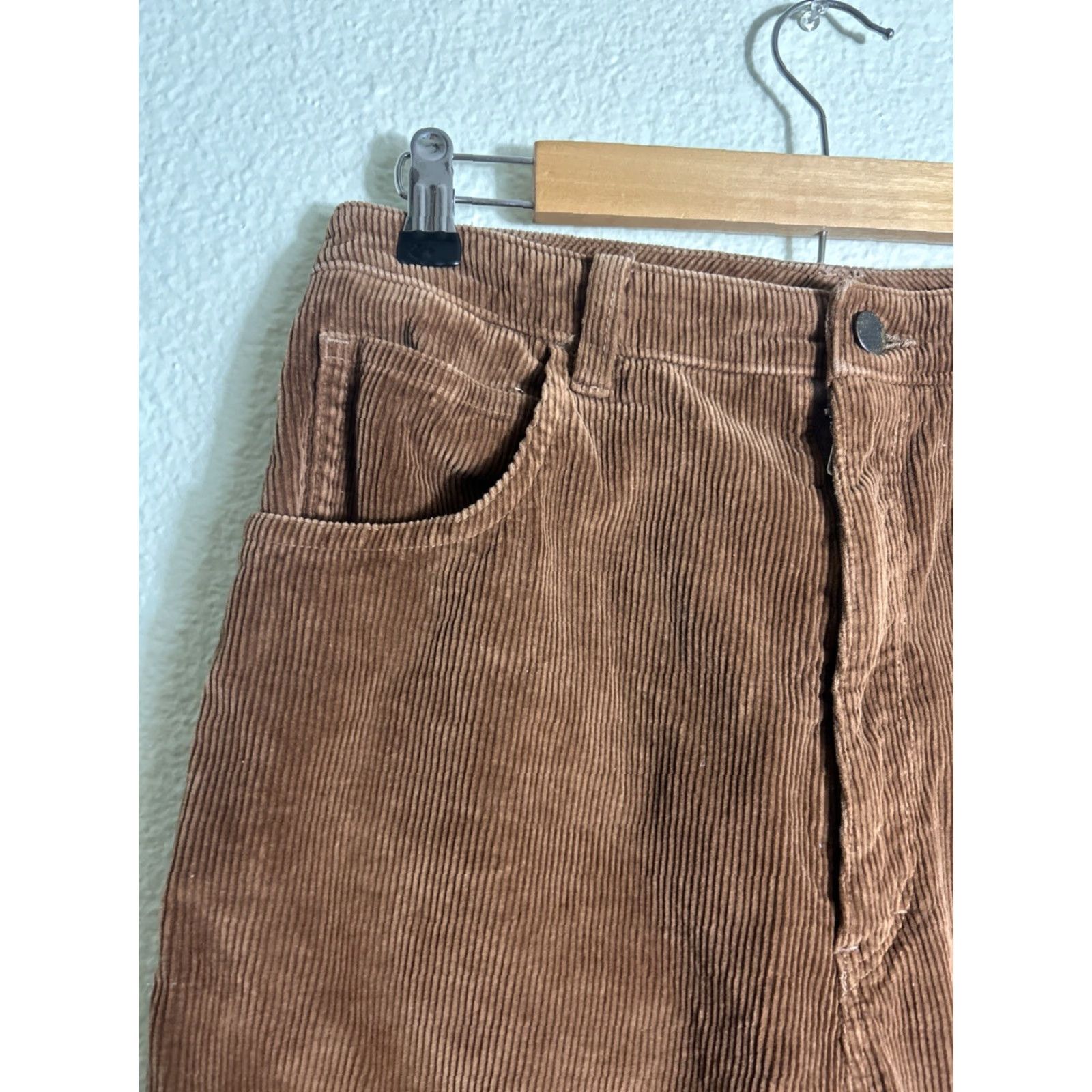 Sears VINTAGE Sears Women’s Pants Brown Corduroy 14 Zipper Broken 30x30 Size 36" / US 14 / IT 50 - 4 Thumbnail