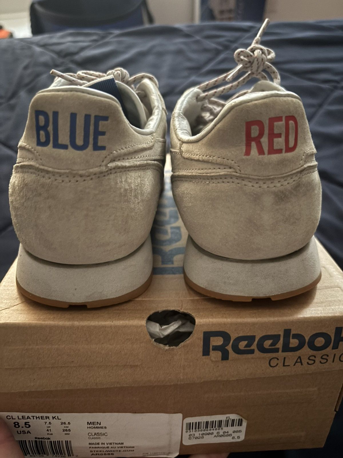 Reebok Reebok Classic Leather - Kendrick Lamar Red and Blue Size US 8.5 / EU 41-42 - 6 Thumbnail