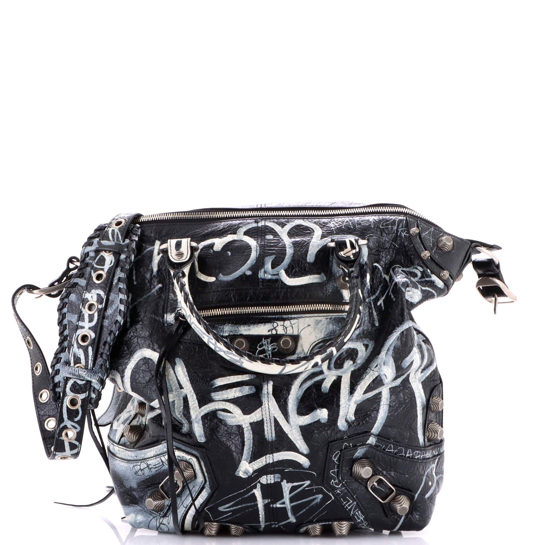 Balenciaga Le Cagole Graffiti Men Tote Size ONE SIZE - 1 Thumbnail