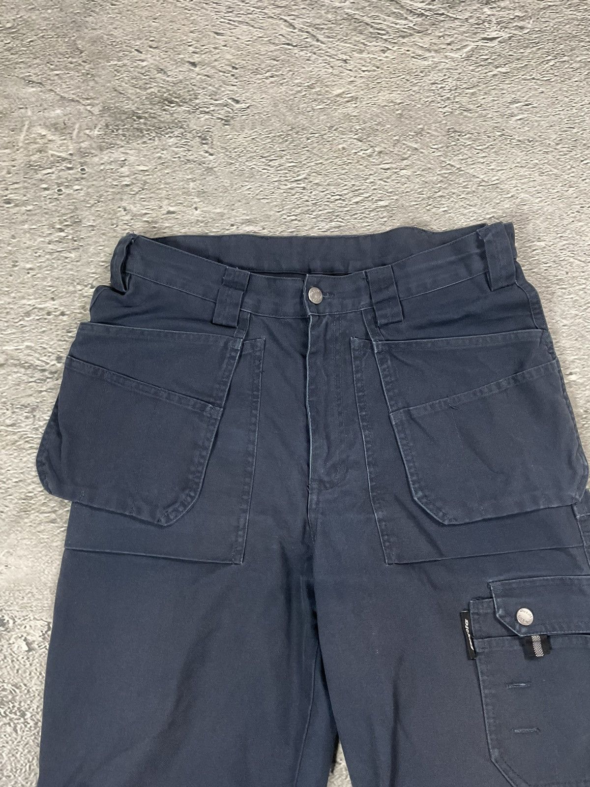 Vintage Dickies cargo pants vintage workwear grey black Size US 34 / EU 50 - 2 Thumbnail