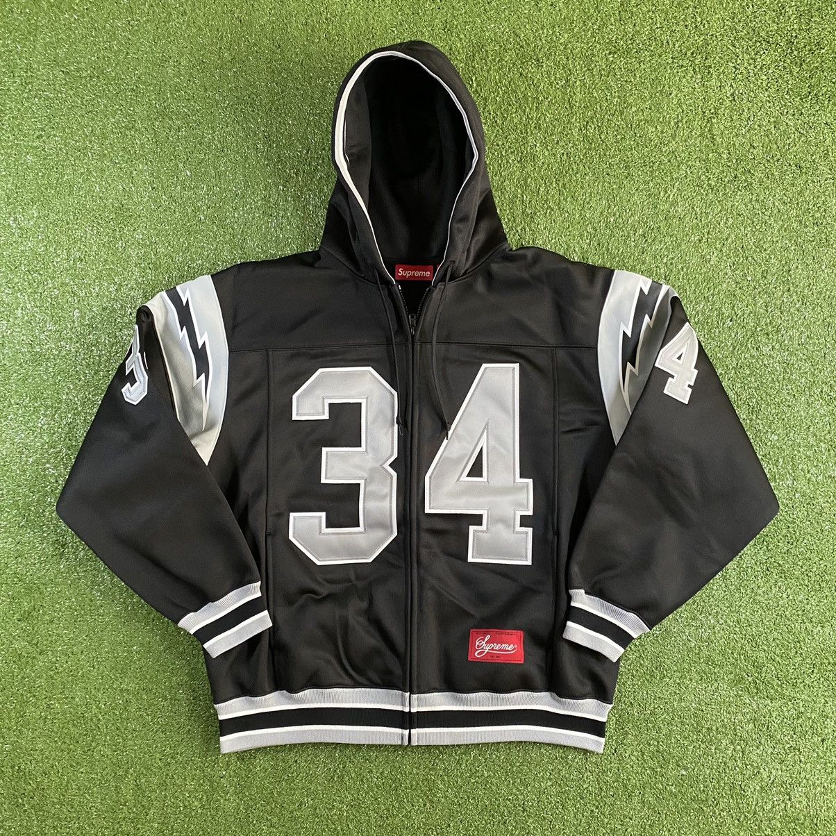 image of Supreme Football Zip Up in Black, Men's (Size Medium)