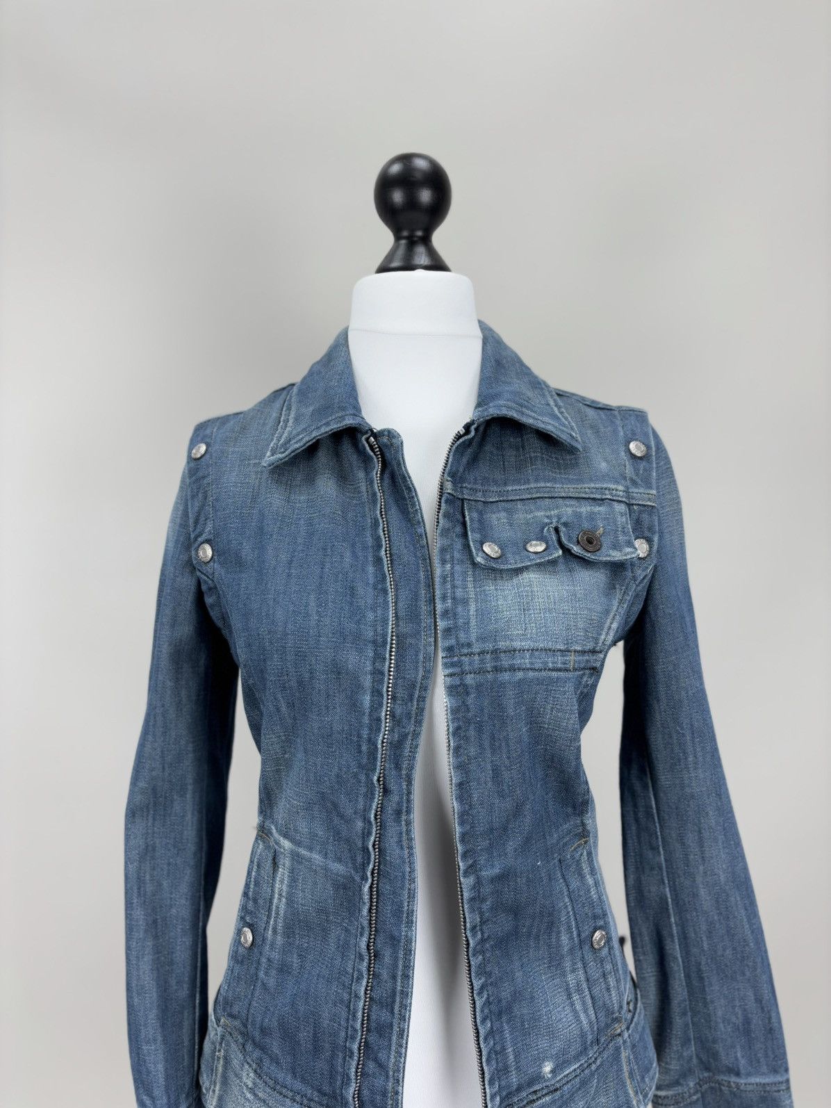 Diesel Womens vintage denim jacket vest 2in1 Diesel Size S Size S / US 4 / IT 40 - 3 Thumbnail