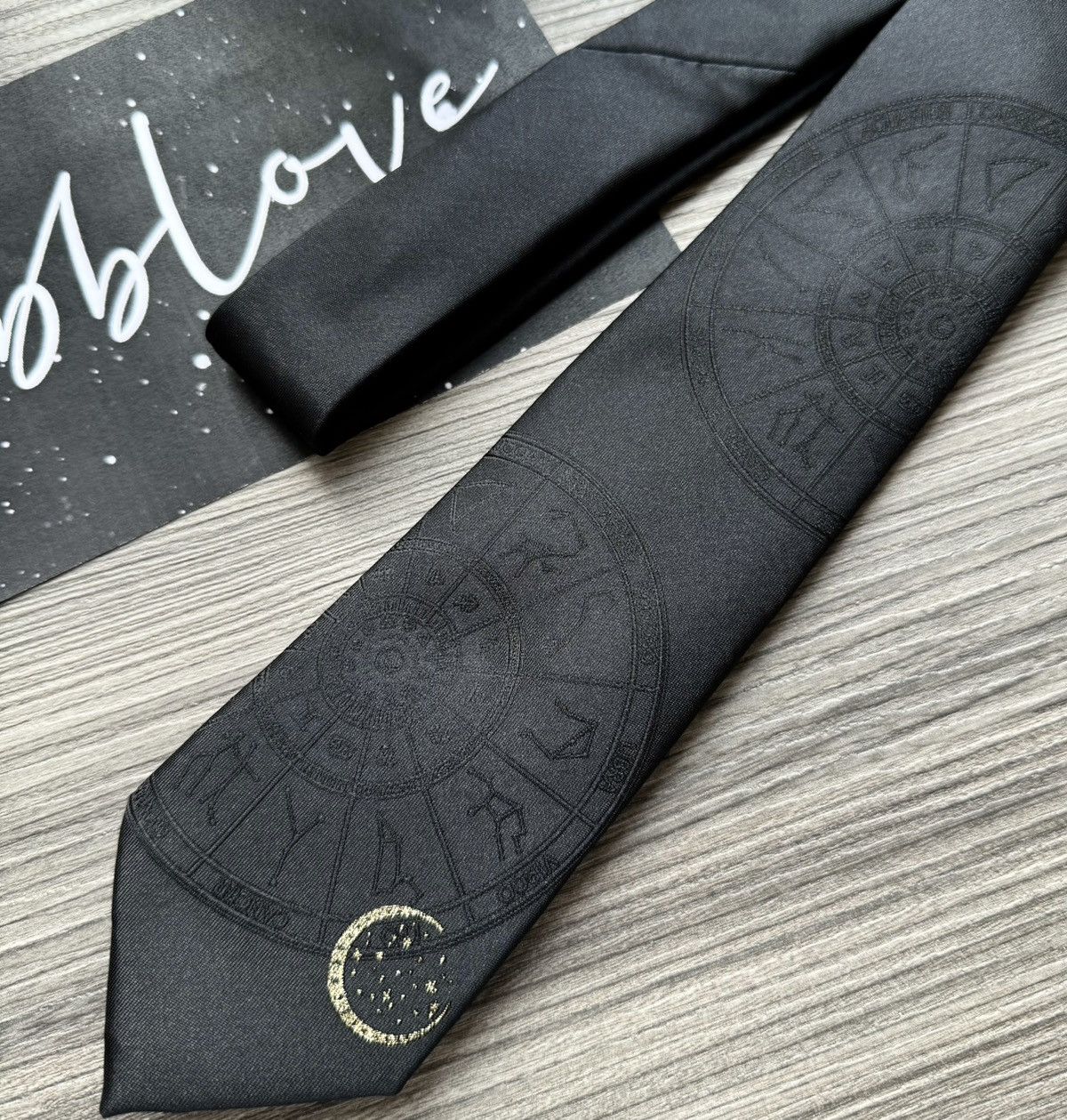Japanese Brand × Vintage Avant garde 12 constellations embroidered neck tie Size ONE SIZE - 2 Thumbnail