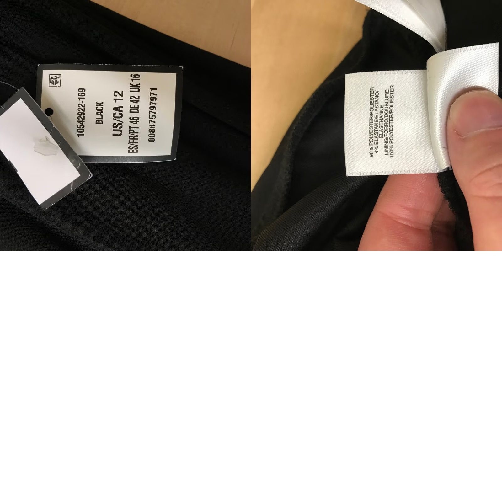 Nine West Nine West Midi Dress Size 12 Black V Neck Long Sleeve Ruched Size XL / US 12-14 / IT 48-50 - 8 Thumbnail