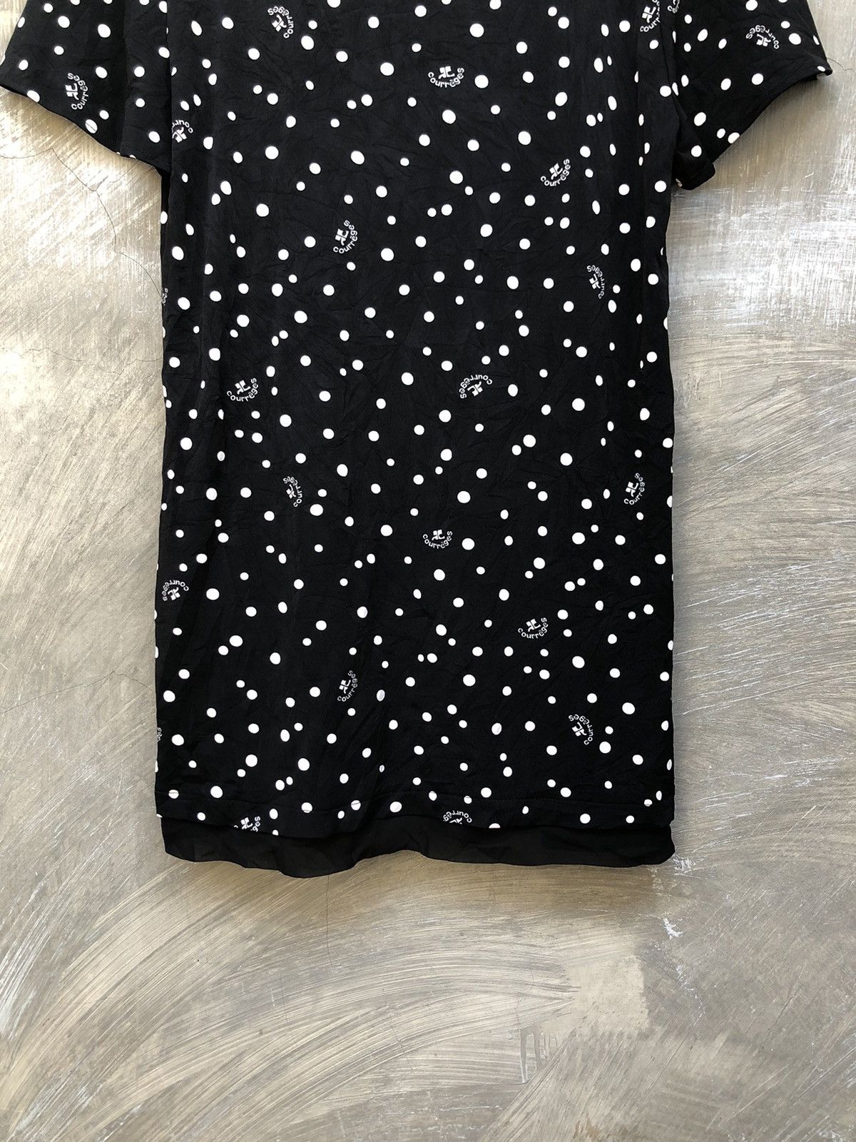 Courreges × Designer × Vintage Courreges Mini Dress Black Size M / US 6-8 / IT 42-44 - 12 Thumbnail