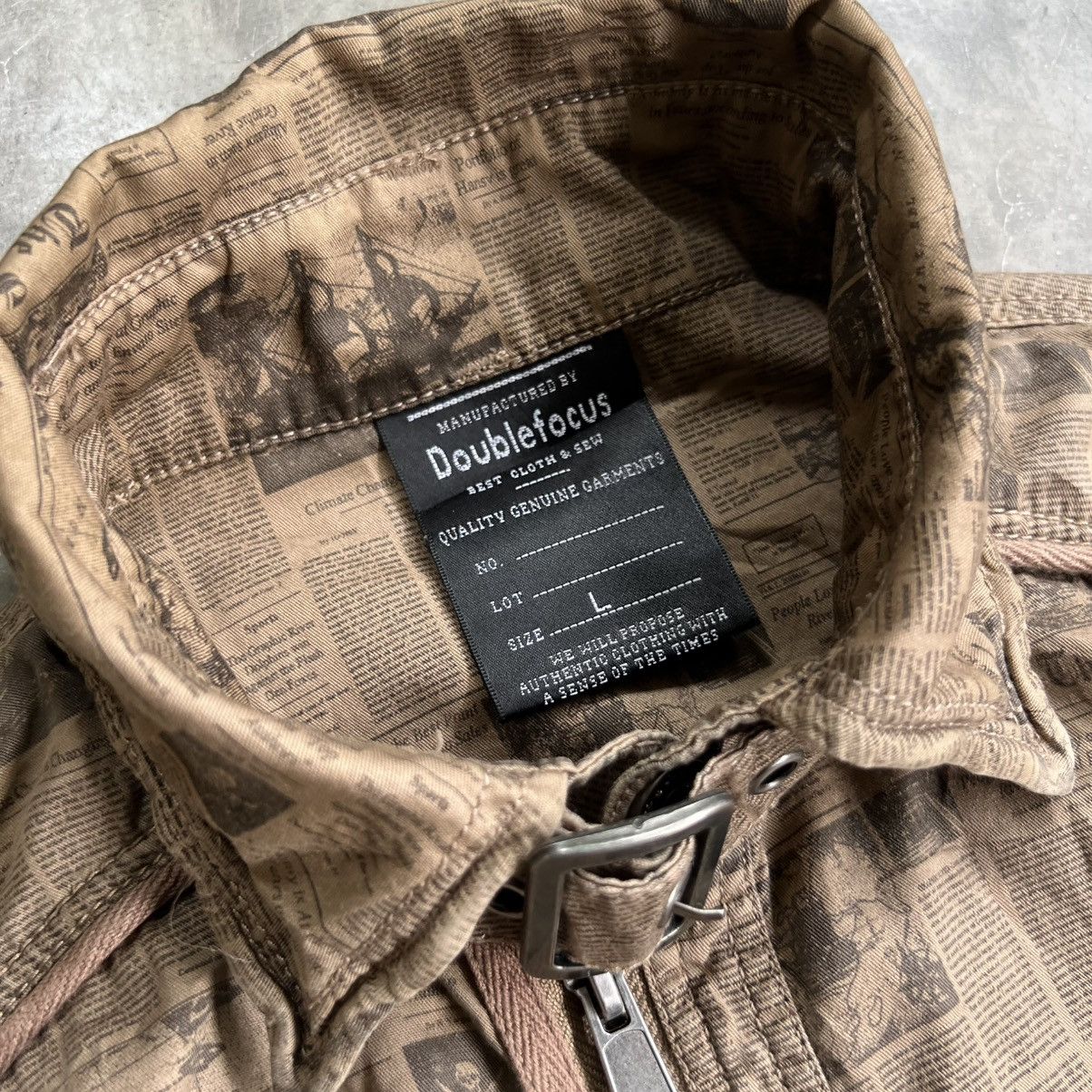 Seditionaries Doublefocus News Paper Skull Neck Belt Jacket Size US L / EU 52-54 / 3 - 11 Thumbnail