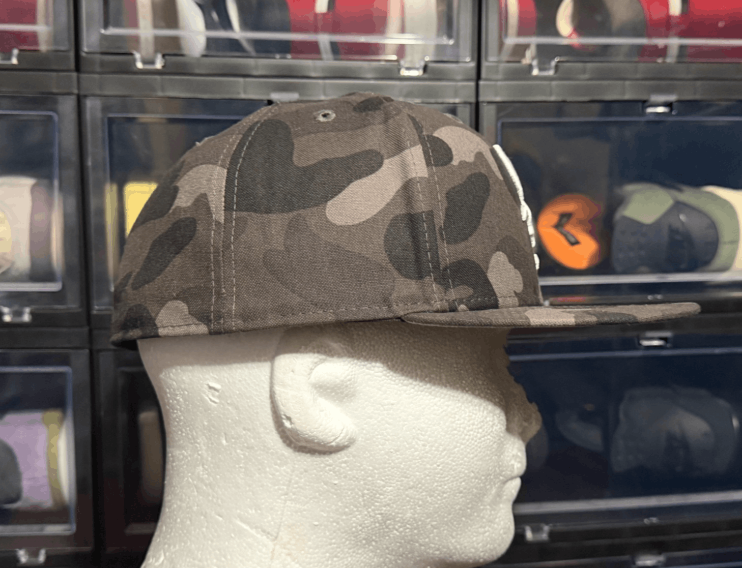 Bape BAPE x MLB New Era 59Fifty Fitted Cap Sox Camo Black 7 1/2 Size ONE SIZE - 4 Thumbnail