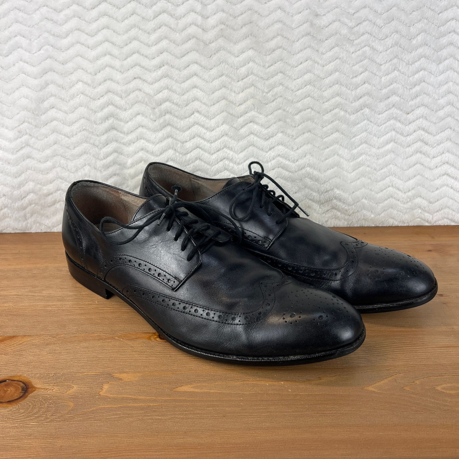 Joseph Abboud Joseph Abboud Mens Shoes Bowie Brogue Wingtip Oxford Shoe 13 Size US 13 / EU 46 - 2 Thumbnail