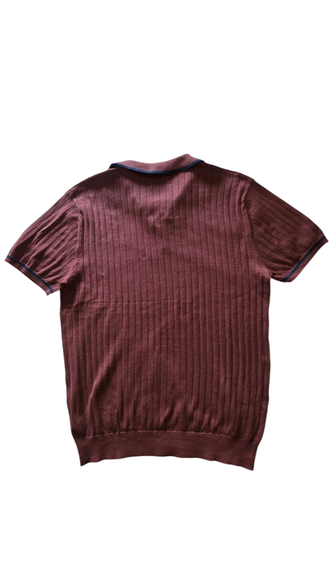 The Tie Bar The Tie Bar Chicago Ribbed Knit Polo-FASHIONELLA Size US M / EU 48-50 / 2 - 6 Thumbnail