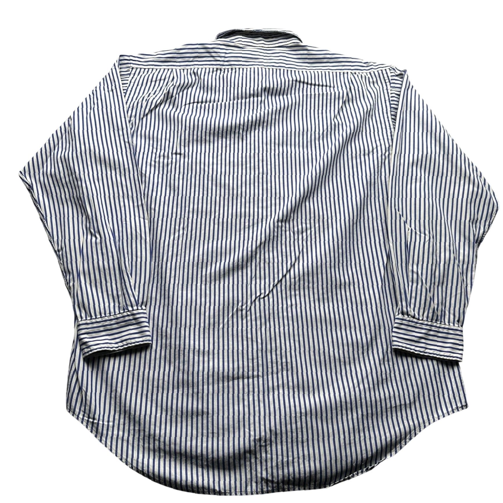 Polo Ralph Lauren VINTAGE Polo Ralph Lauren Lowell Sport Blue Striped Long Sleeve Button Shirt Men Large Size US L / EU 52-54 / 3 - 2 Thumbnail