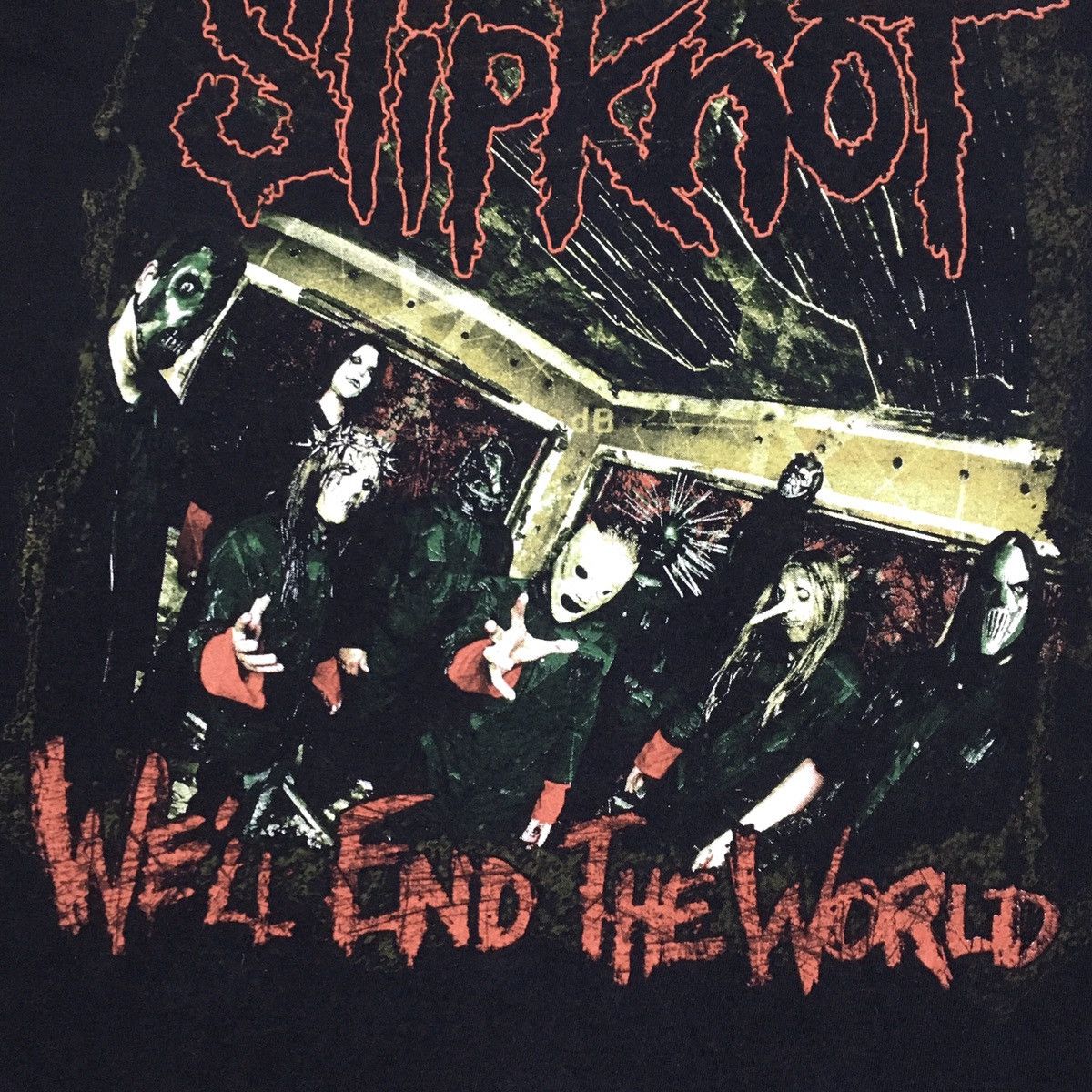 Slipknot Vintage SLIPKNOT “All Hope Is Gone” 2008 World Tour T-shirt Size US M / EU 48-50 / 2 - 4 Thumbnail
