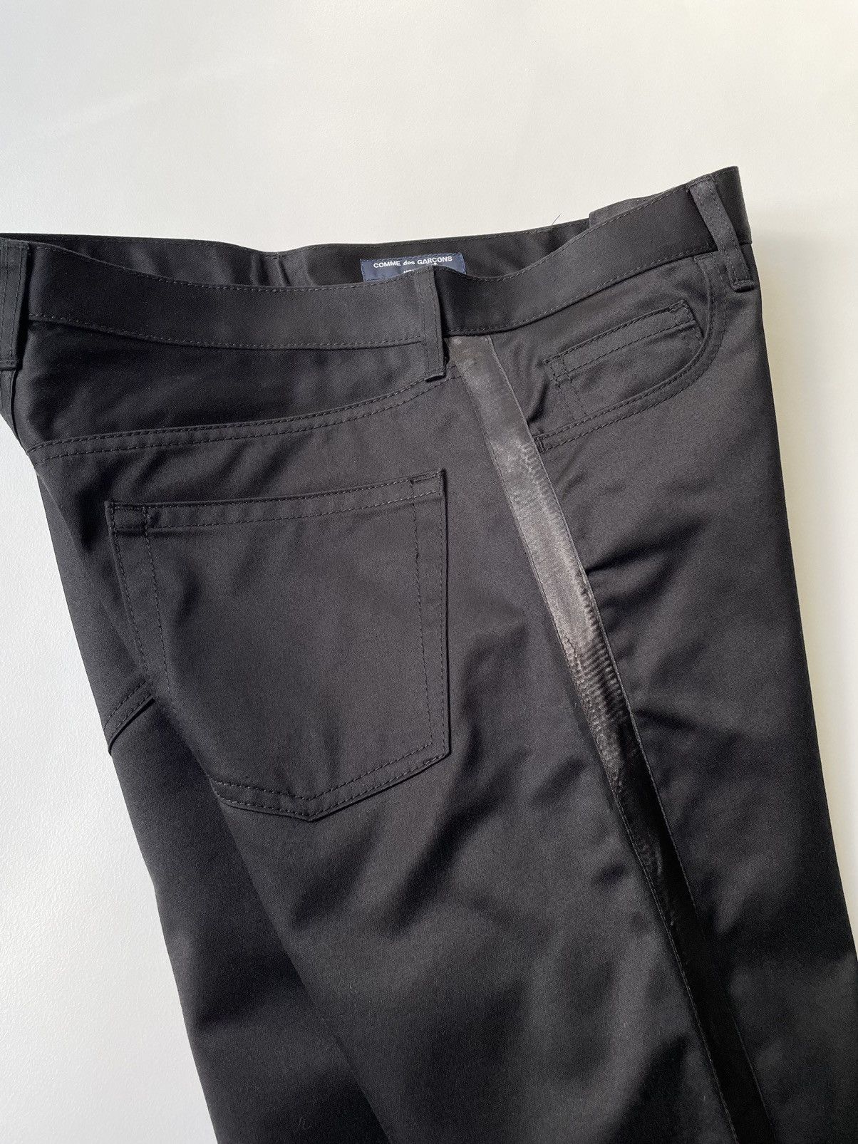 Comme des Garcons A/W 05 Black ‘Side Stripe’ Trousers Size US 32 / EU 48 - 10 Thumbnail