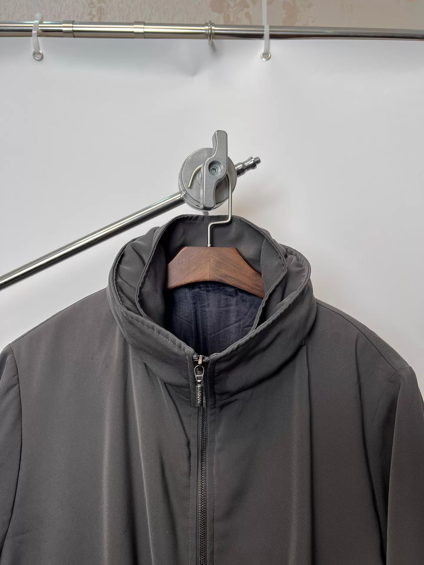 Armani Armani Collezioni Double Collar Two-Piece Hooded Jacket L Size US L / EU 52-54 / 3 - 4 Thumbnail