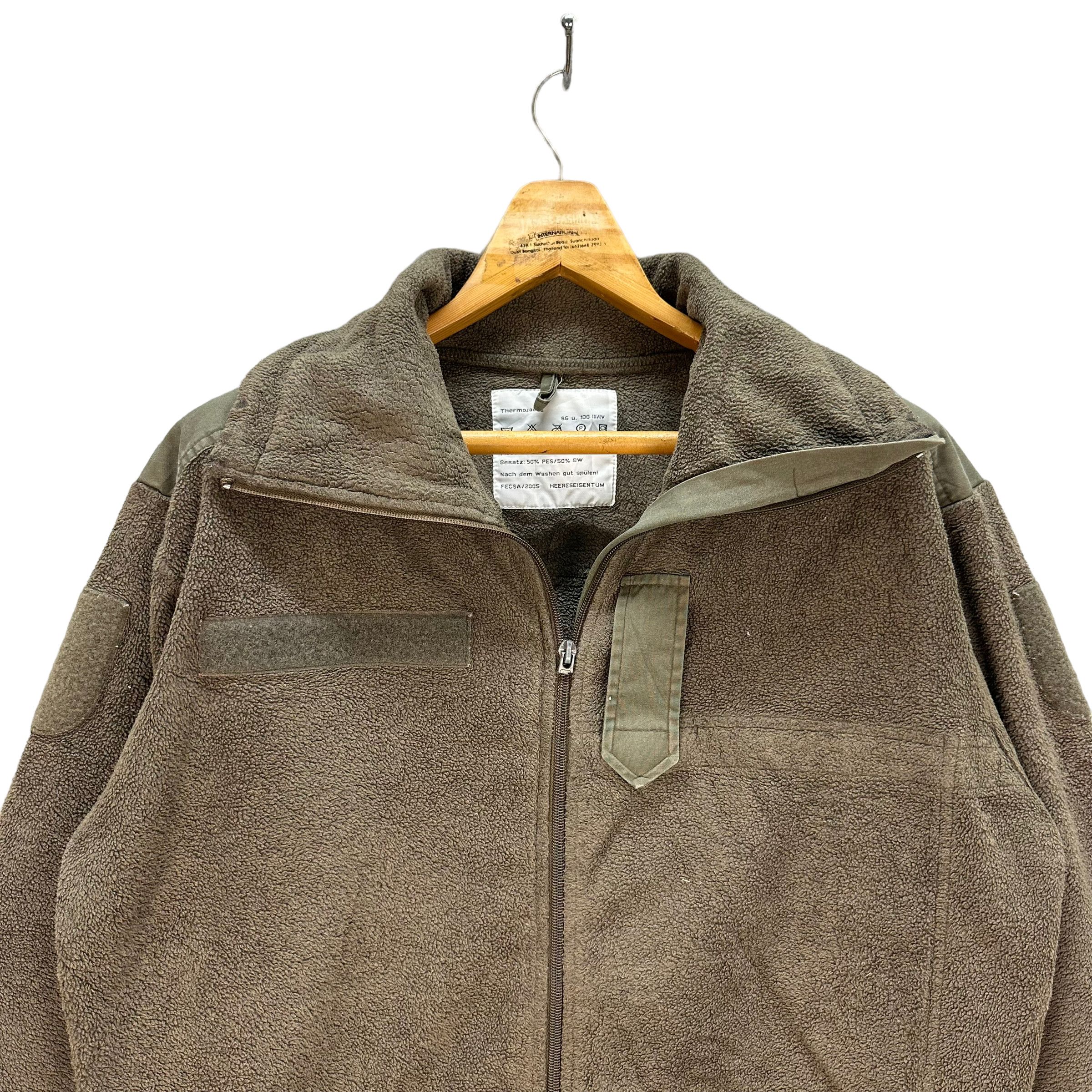 Vintage FESCA 05 HEERESEIGENTUM THERMOJACKE FLEECE JACKET #8040-198 Size US L / EU 52-54 / 3 - 2 Thumbnail