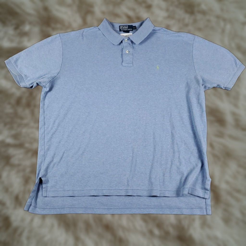 Ralph Lauren Ralph Lauren Polo Shirt Mens XL Blue Pony Casual Short Sleeve Caro Button Up Regular Fit Polo T-Shirt American Classic Preppy Sports Mens XL Blue Size US XL / EU 56 / 4 - 1 Thumbnail