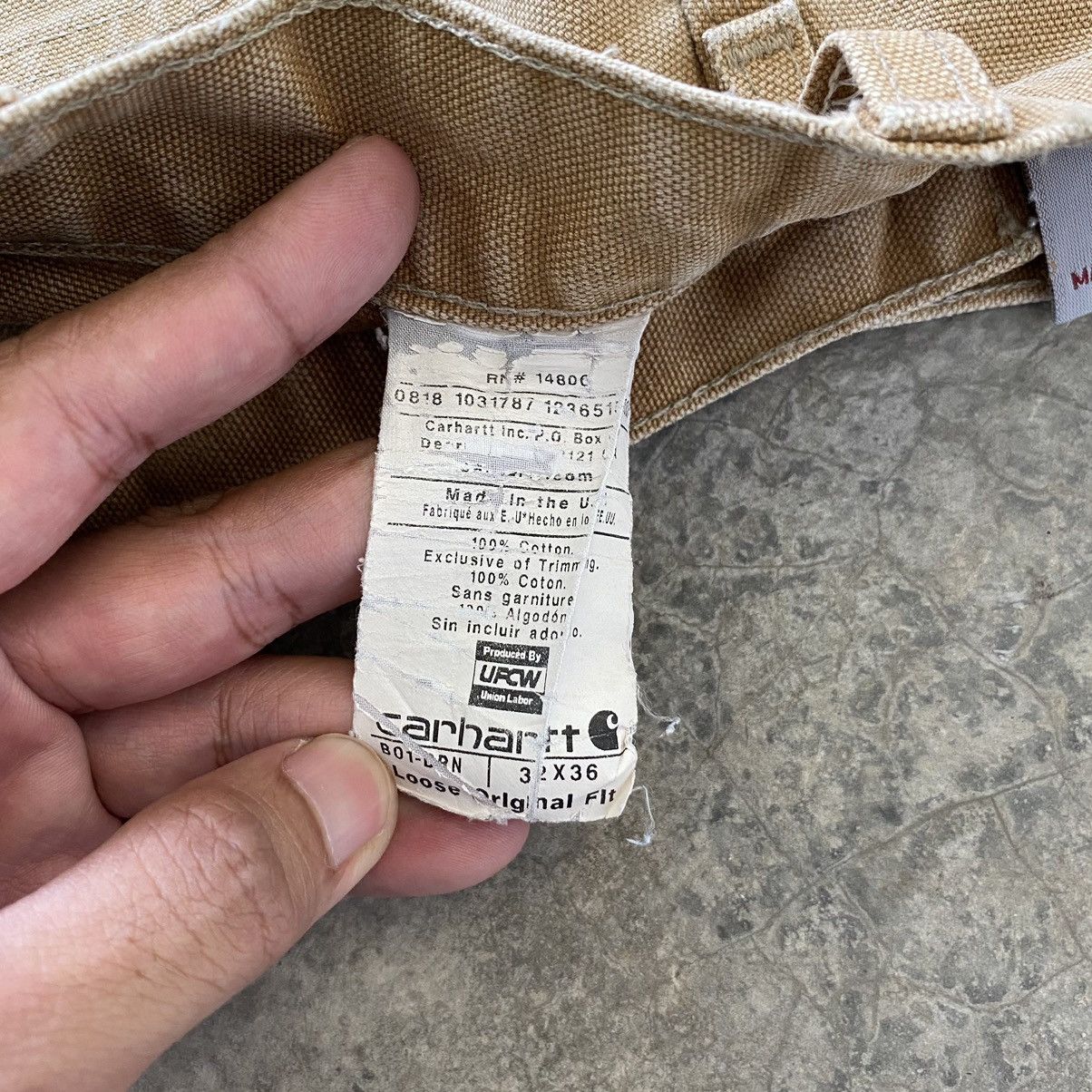 Carhartt Vintage Carhartt Double Knee Faded Tan Carpenter Work Pants Size US 32 / EU 48 - 20 Thumbnail