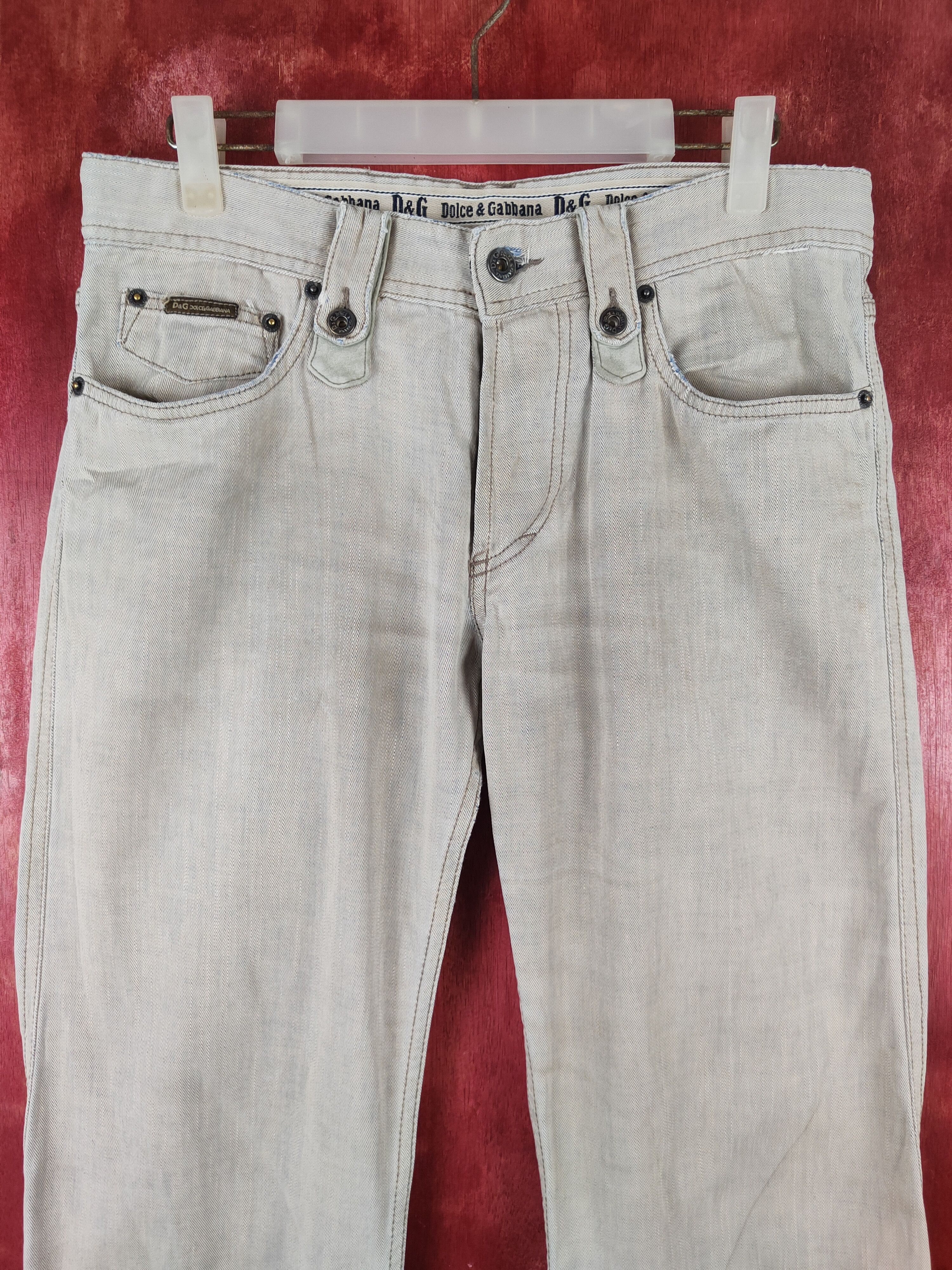 Dolce & Gabbana DL Dolce & Gabbana Blue Faded vintage Soft Denim #S1324 Size US 32 / EU 48 - 2 Thumbnail