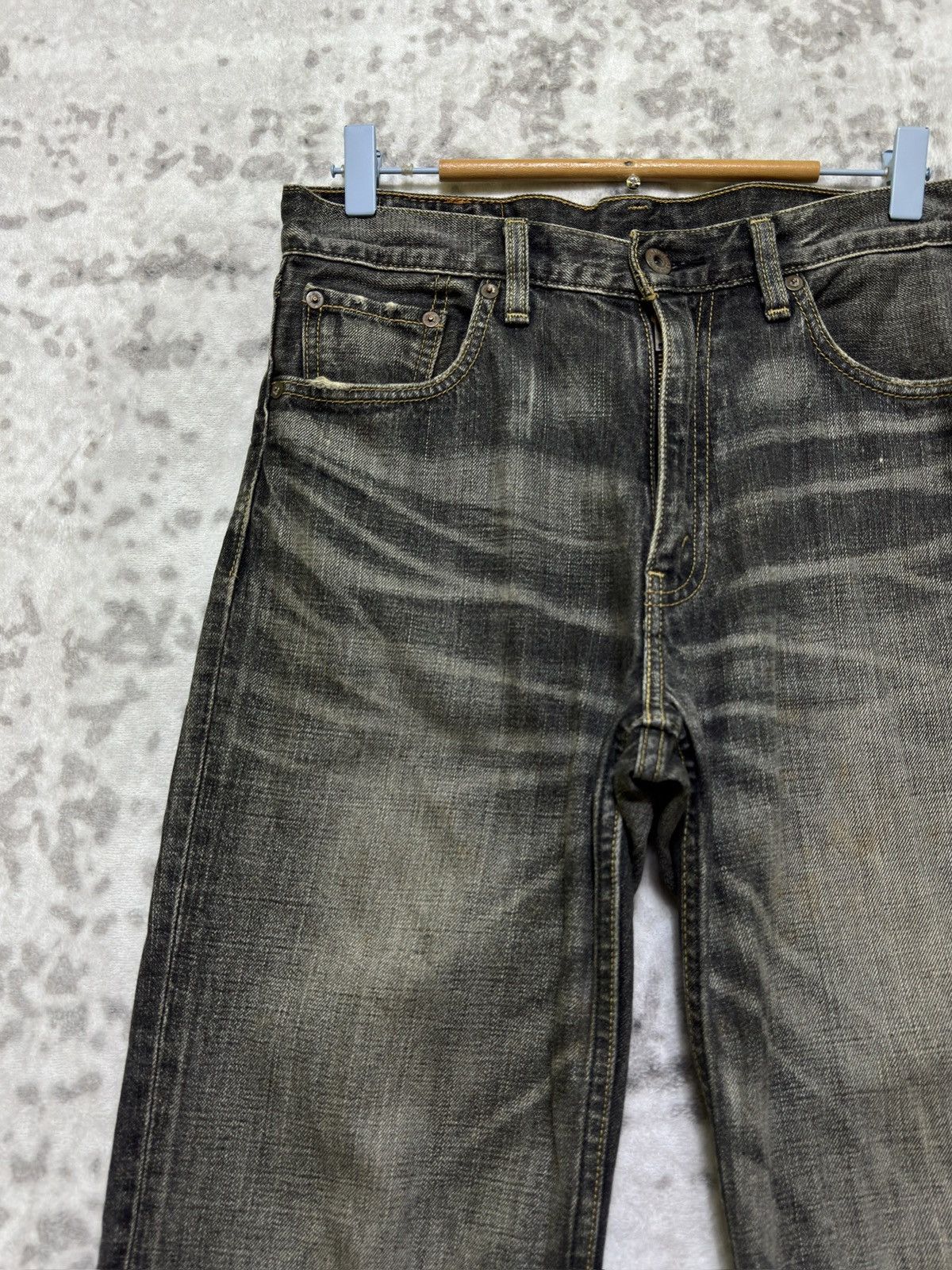 Levi's Vintage Levi’s 502 Claw Mark Acid Washed Distressed Denim Size US 30 / EU 46 - 4 Thumbnail