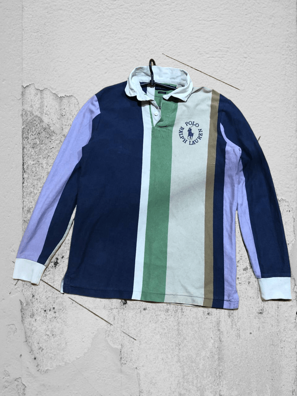 Polo Ralph Lauren Vintage Polo Ralph Lauren Rugby Shirt STRIPED y2k Size US M / EU 48-50 / 2 - 1 Thumbnail