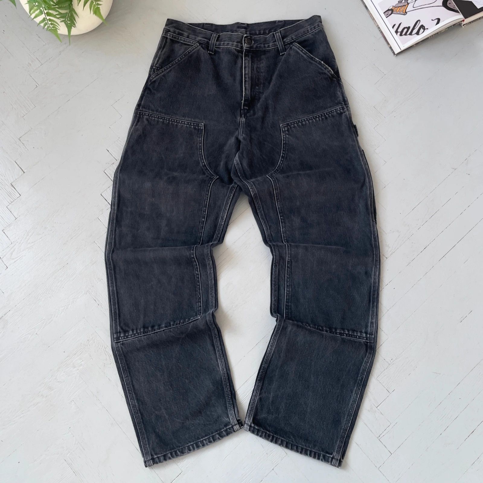 Carhartt Carhartt WIP Double Knee Carpenter Denim Pant Size US 30 / EU 46 - 3 Thumbnail