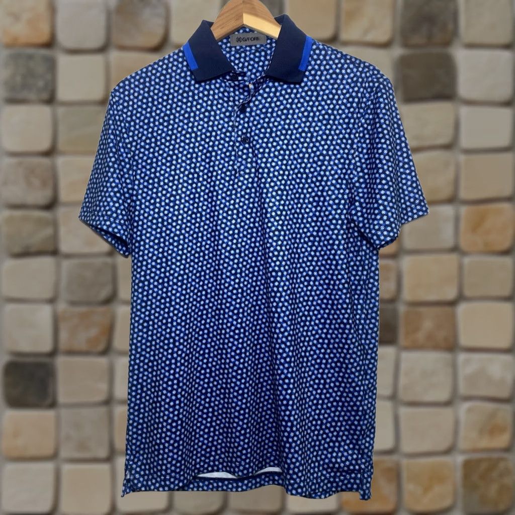 G/FORE Men's G/Fore Golf Polo Shirt Logo All Over Print Sz S Size US S / EU 44-46 / 1 - 1 Thumbnail