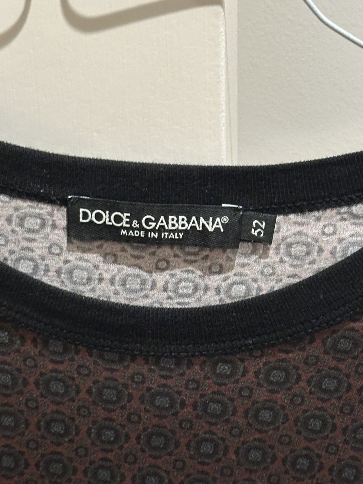 Dolce & Gabbana Dolce & Gabbana Vintage Brown Pattern T-Shirt Size US L / EU 52-54 / 3 - 2 Thumbnail