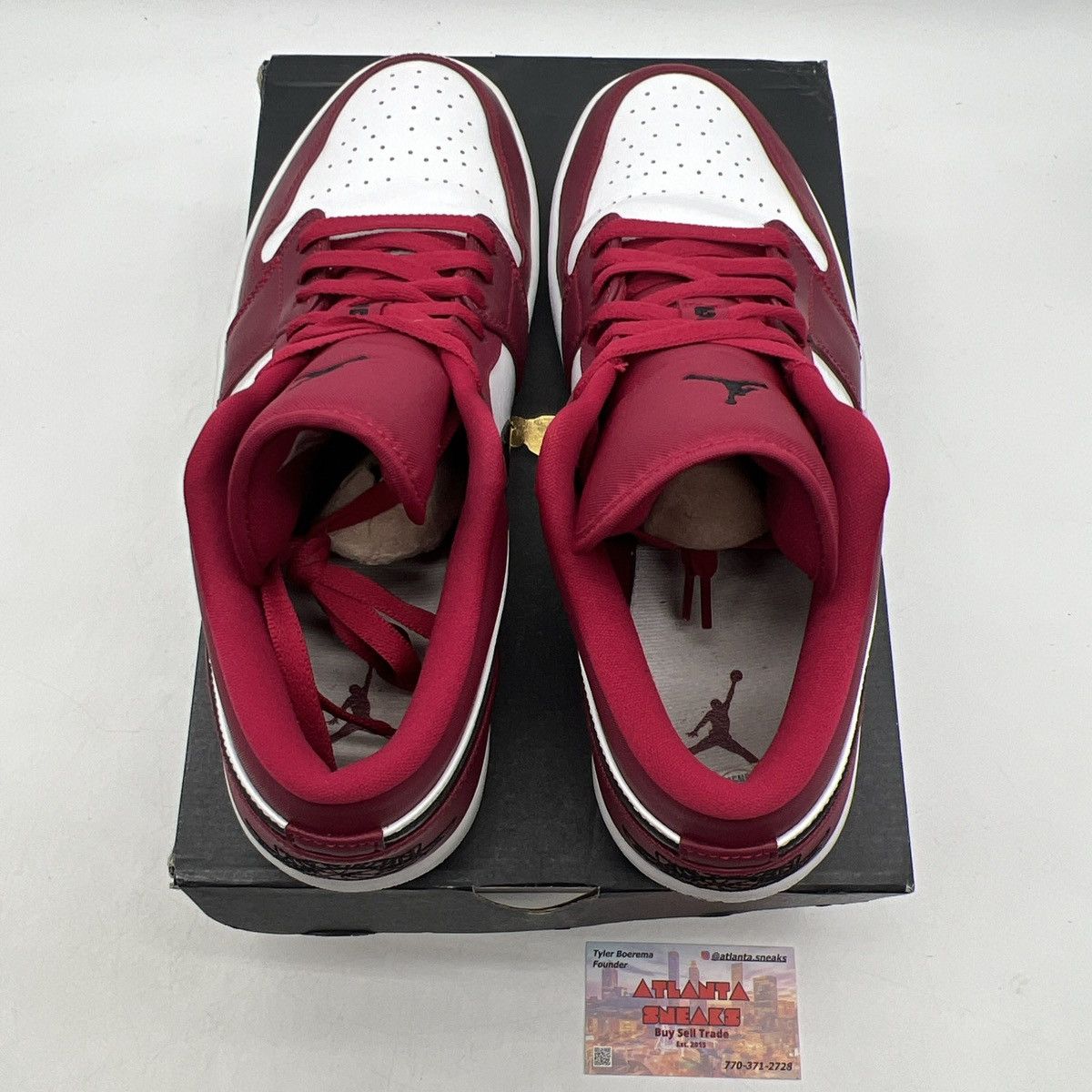 Nike Air Jordan 1 low noble red Size US 12 / EU 45 - 7 Thumbnail