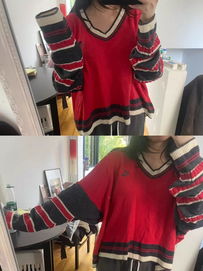 Vivienne Westwood Vivienne Westwood Loose knit top with pile sleeves and thi Size XS / US 0-2 / IT 36-38 - 9 Thumbnail