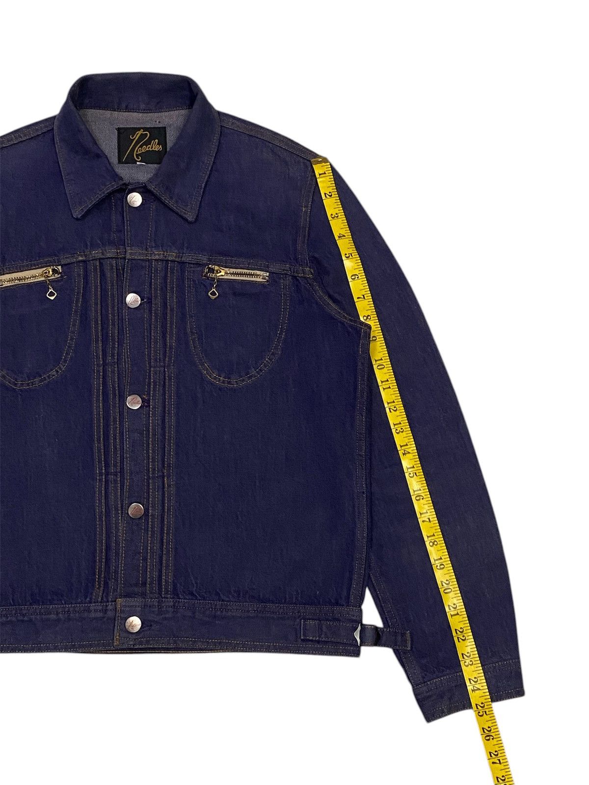 Needles 🪡Needles Selvedge Zip Chest Pocket Denim Jacket Size US S / EU 44-46 / 1 - 22 Thumbnail