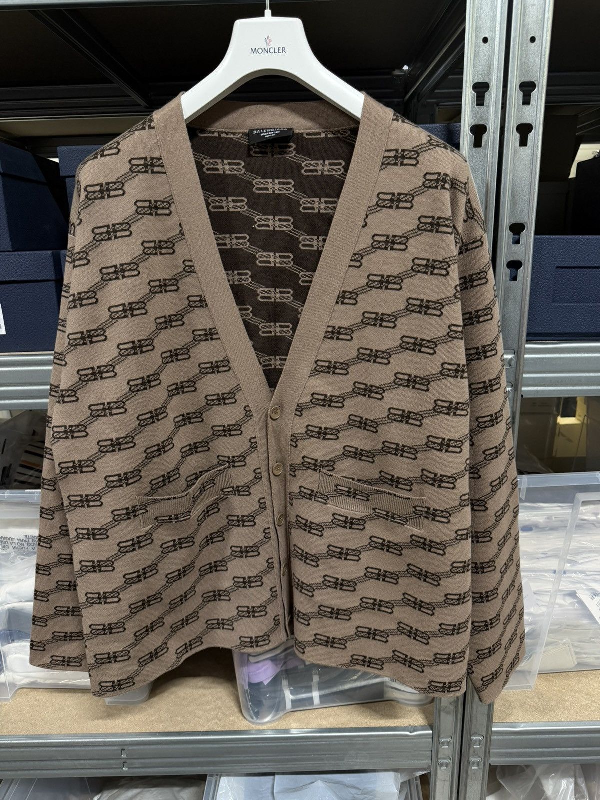 Moncler Balenciaga BB Monogram Cardigan NEW 1900$ Size US M / EU 48-50 / 2 - 1 Thumbnail