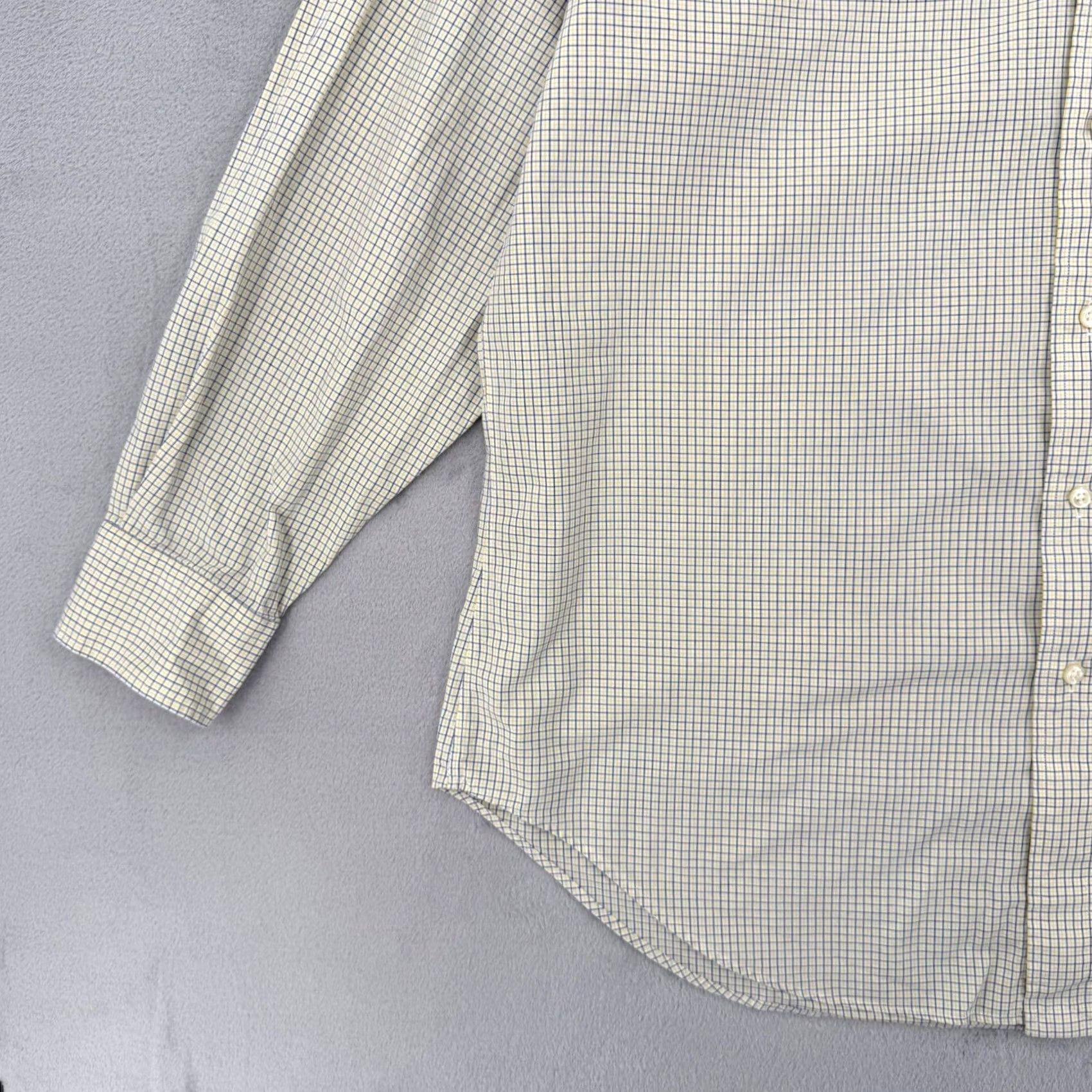 Polo Ralph Lauren Polo Ralph Lauren Andrew Check Button-Down Shirt Cotton Mens Large Yellow Blue Pattern, Button-Down Collar, Long Sleeve, Vintage? No, Regular Fit Size US L / EU 52-54 / 3 - 4 Thumbnail