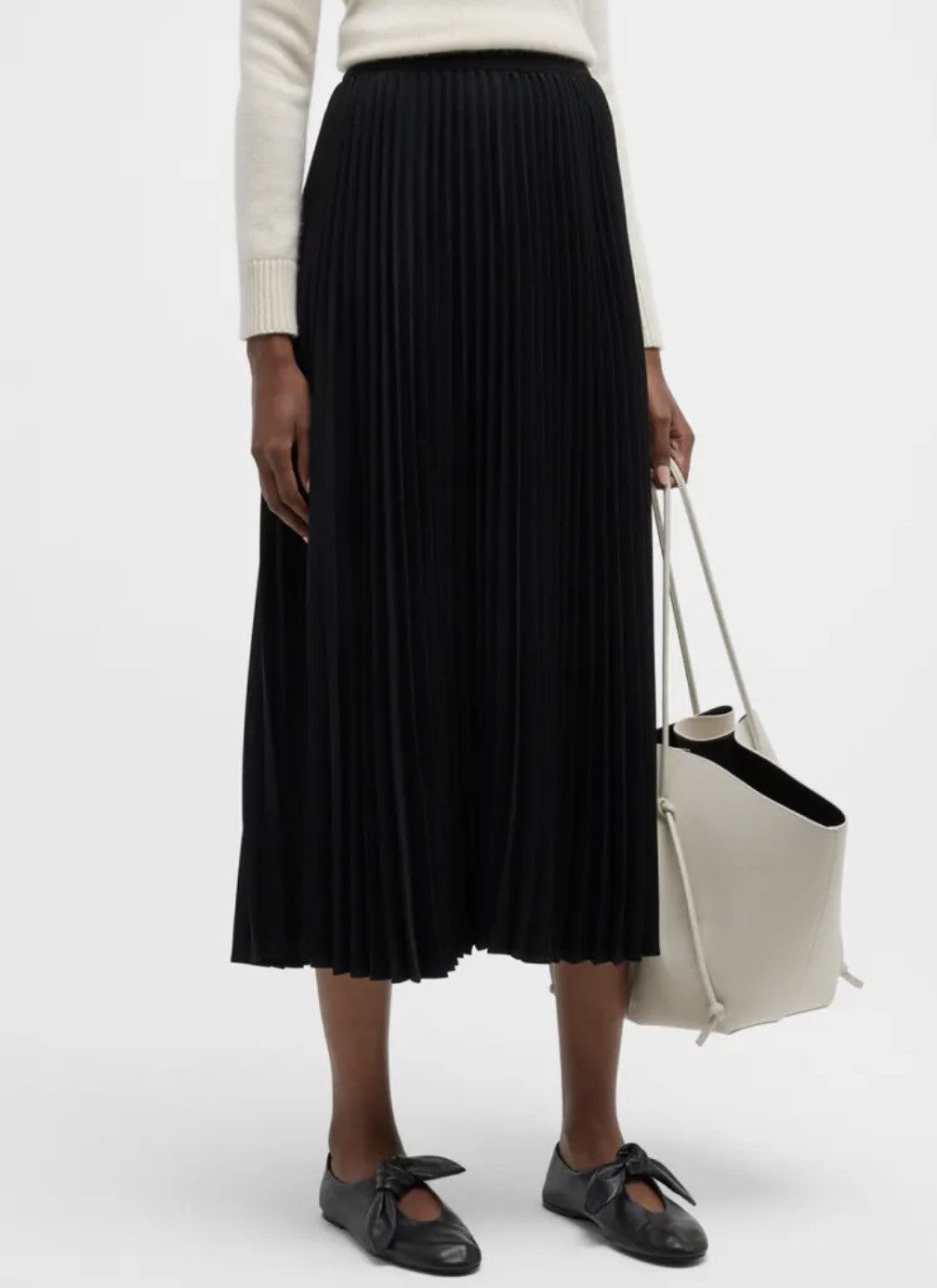 Other CO Collections black pleated maxi skirt Size 28" / US 6 / IT 42 - 1 Thumbnail