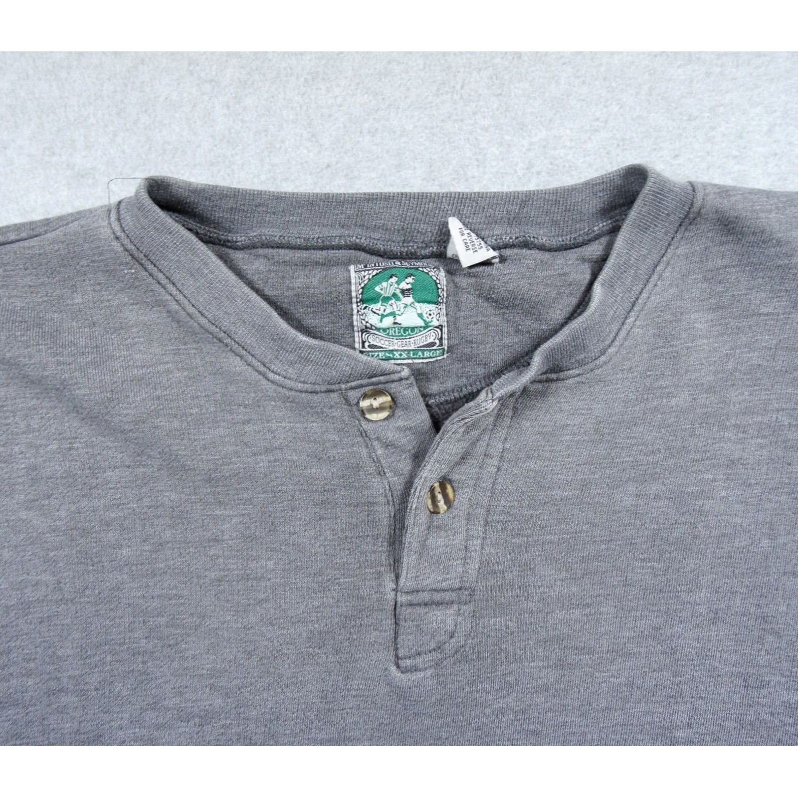 Vintage Vintage Mcintosh & Seymour Sweatshirt Mens XXL Gray Rugby Henley Fleece Casual Size US XXL / EU 58 / 5 - 2 Thumbnail