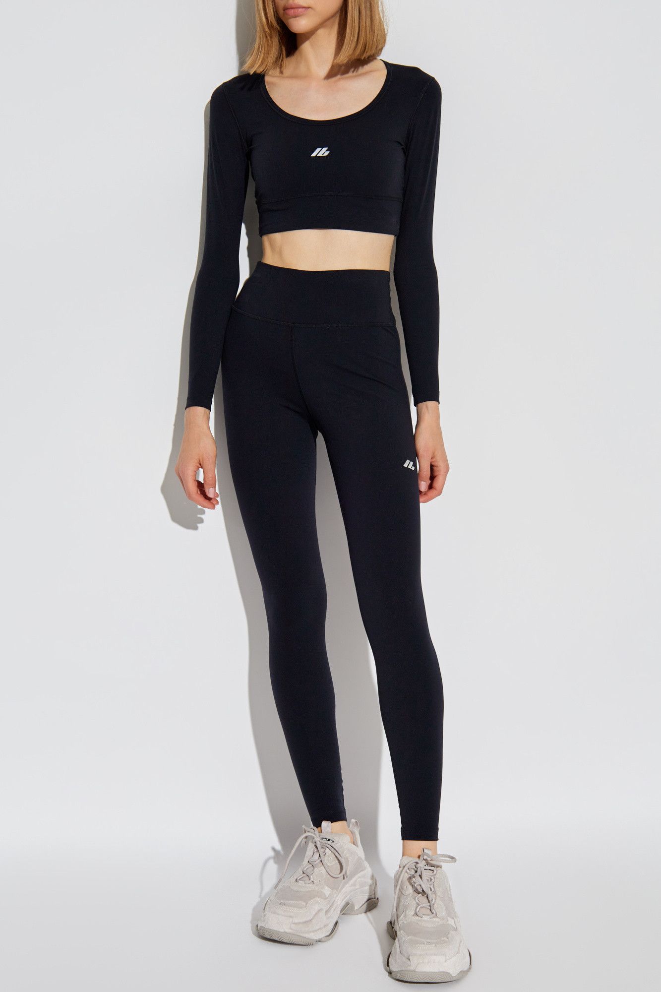 Balenciaga oc11z0526 Activewear Leggings in Black Size 30" / US 8 / IT 44 - 2 Thumbnail