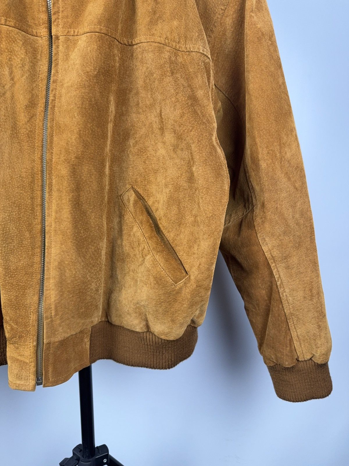 Leather Vintage Western Cowboy Leather MOTO Bomber Jacket Rock Punk Size US L / EU 52-54 / 3 - 4 Thumbnail