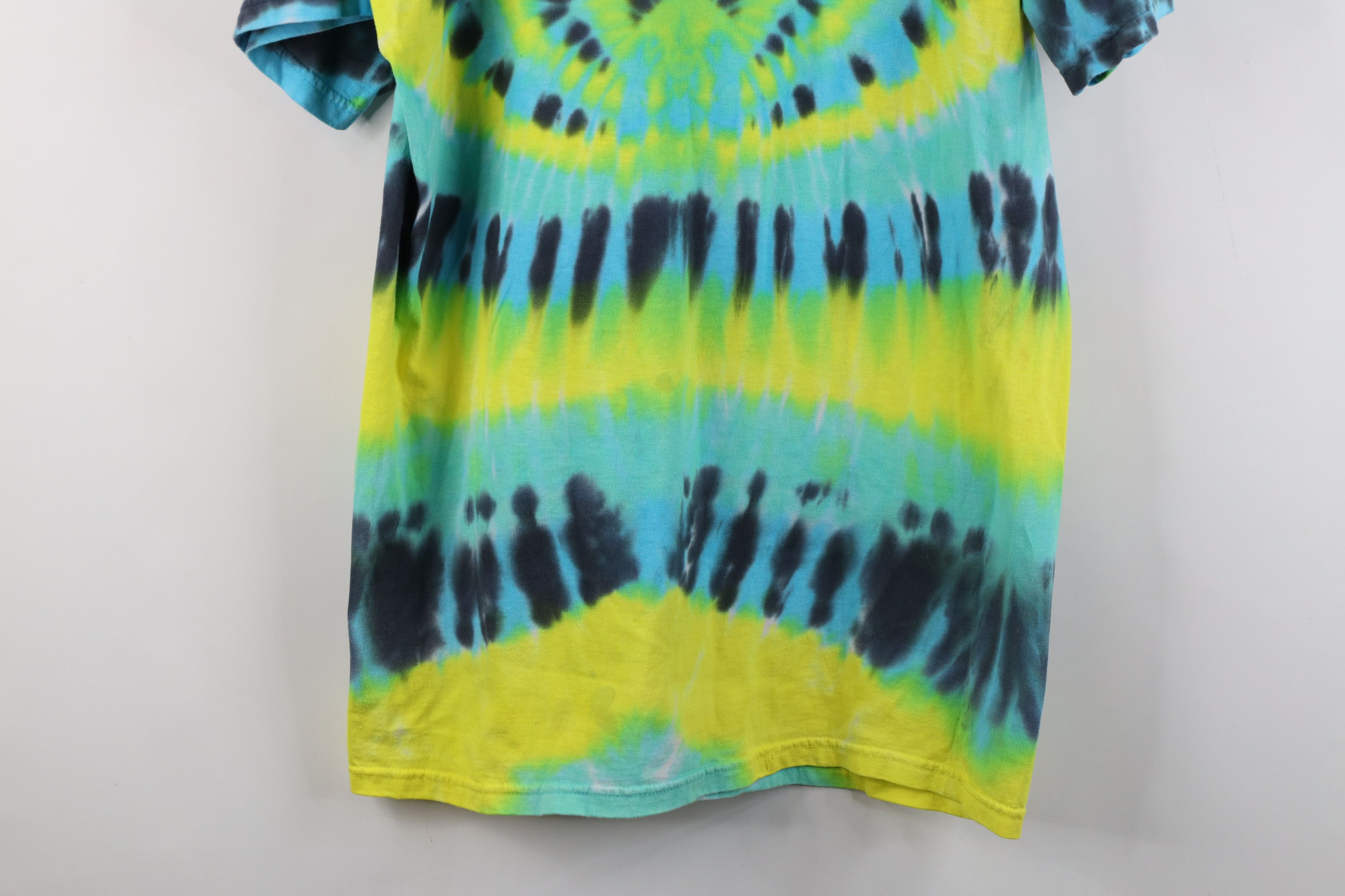 Vintage Vintage 90s Streetwear Tie Dye Acid Wash T-Shirt Trippy Size US L / EU 52-54 / 3 - 12 Thumbnail
