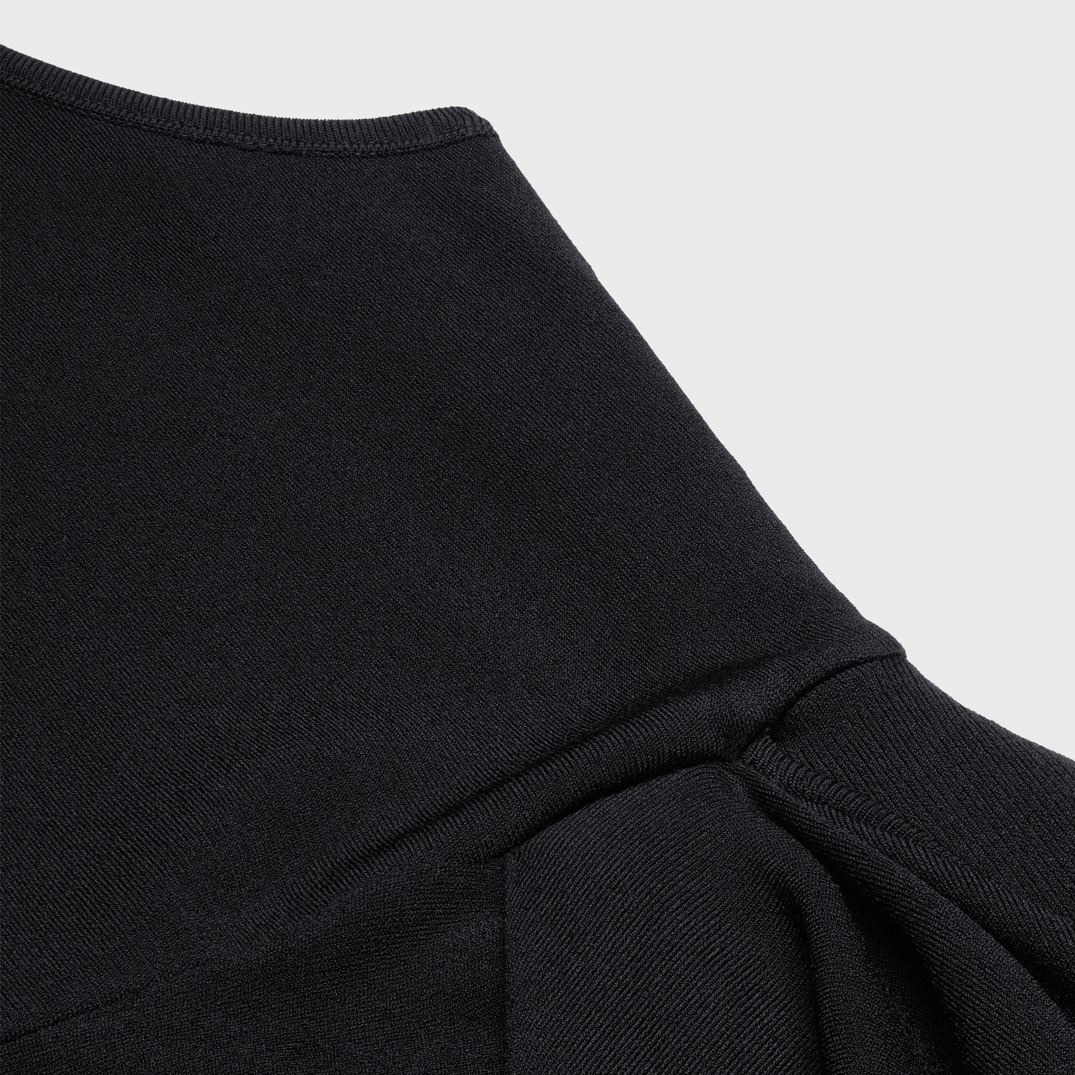 Celine o1y0725 Midi Dress in Black Size M / US 6-8 / IT 42-44 - 3 Thumbnail