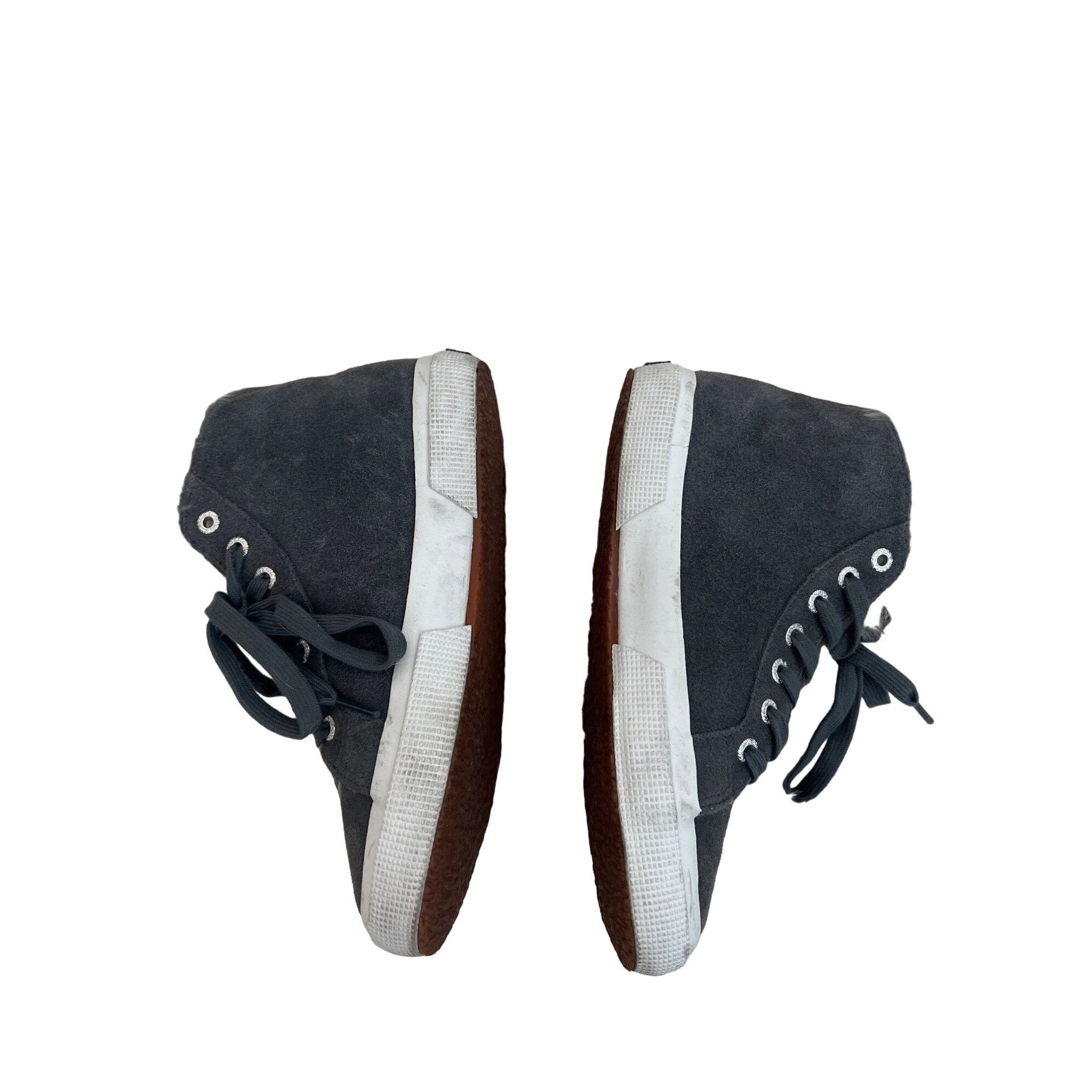 Superga Superga Grey Shearling Lined High Top Sneakers Size US 7.5 / IT 37.5 - 6 Thumbnail