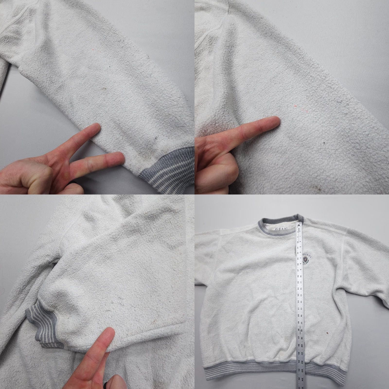 Vintage Vintage Gear For Sports La Jolla CC Sweatshirt Mens Medium 90s College Stains Size US M / EU 48-50 / 2 - 8 Thumbnail